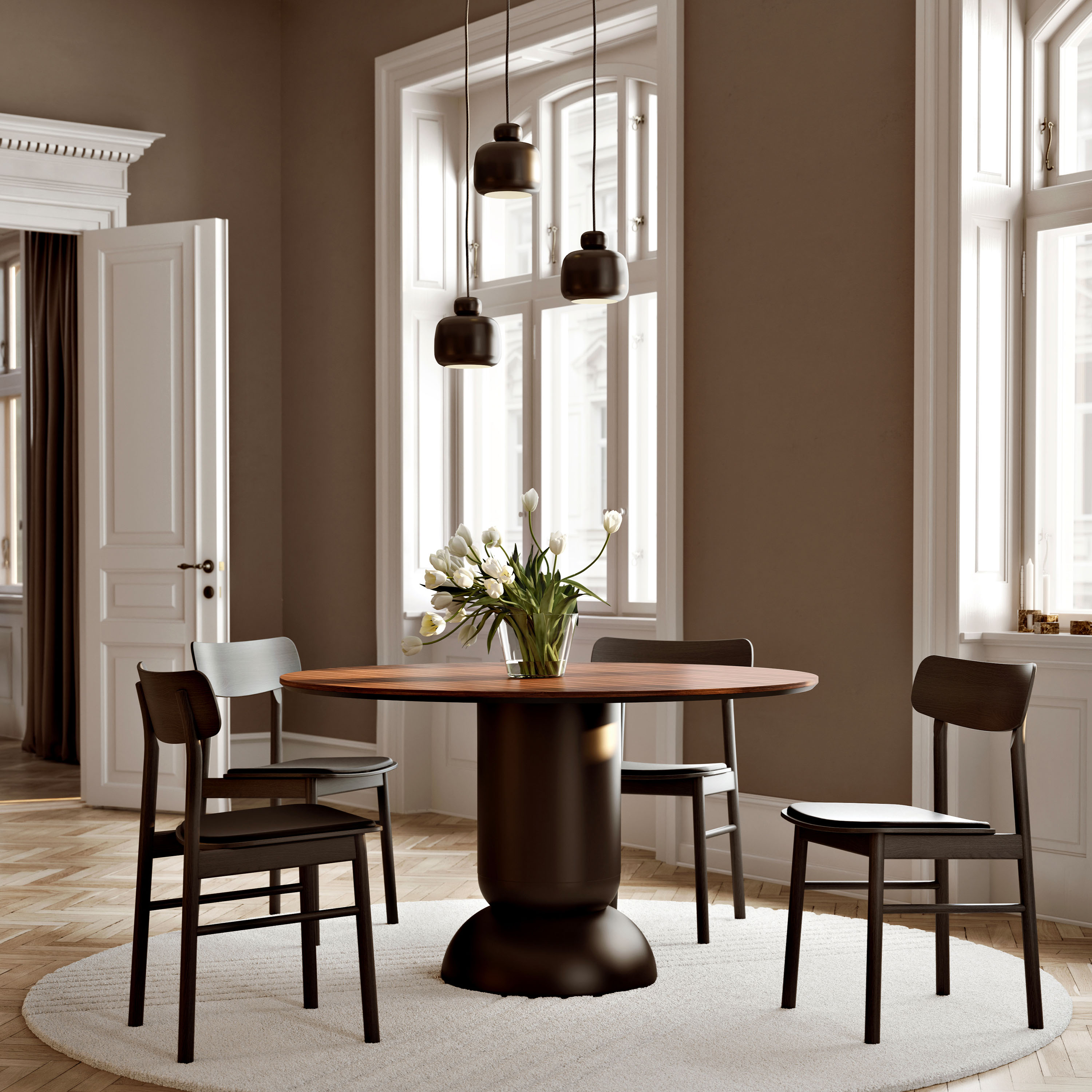 Woud Ludo Spisebord Walnut