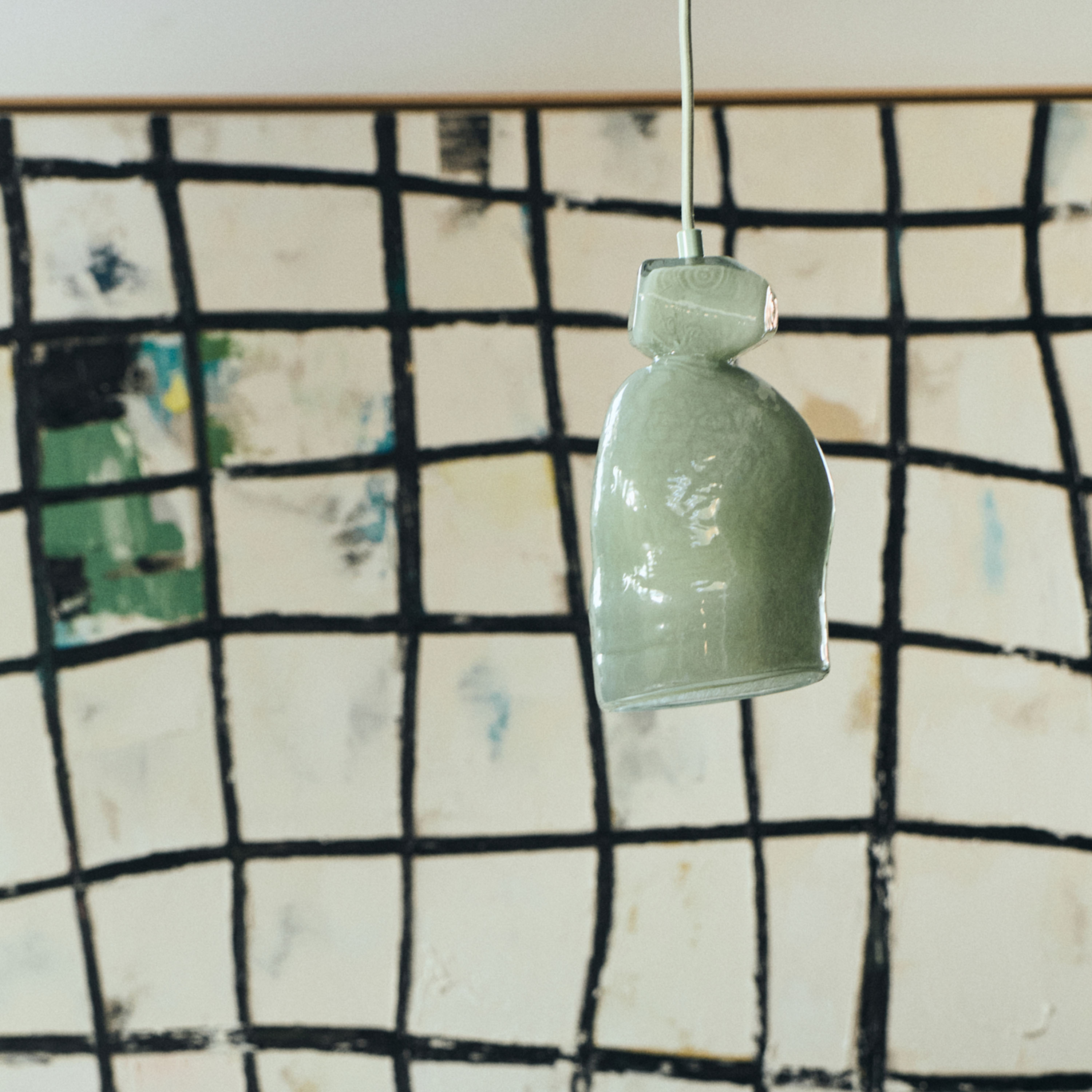 HKliving Gemstone Taklampe Tourmaline 28 cm