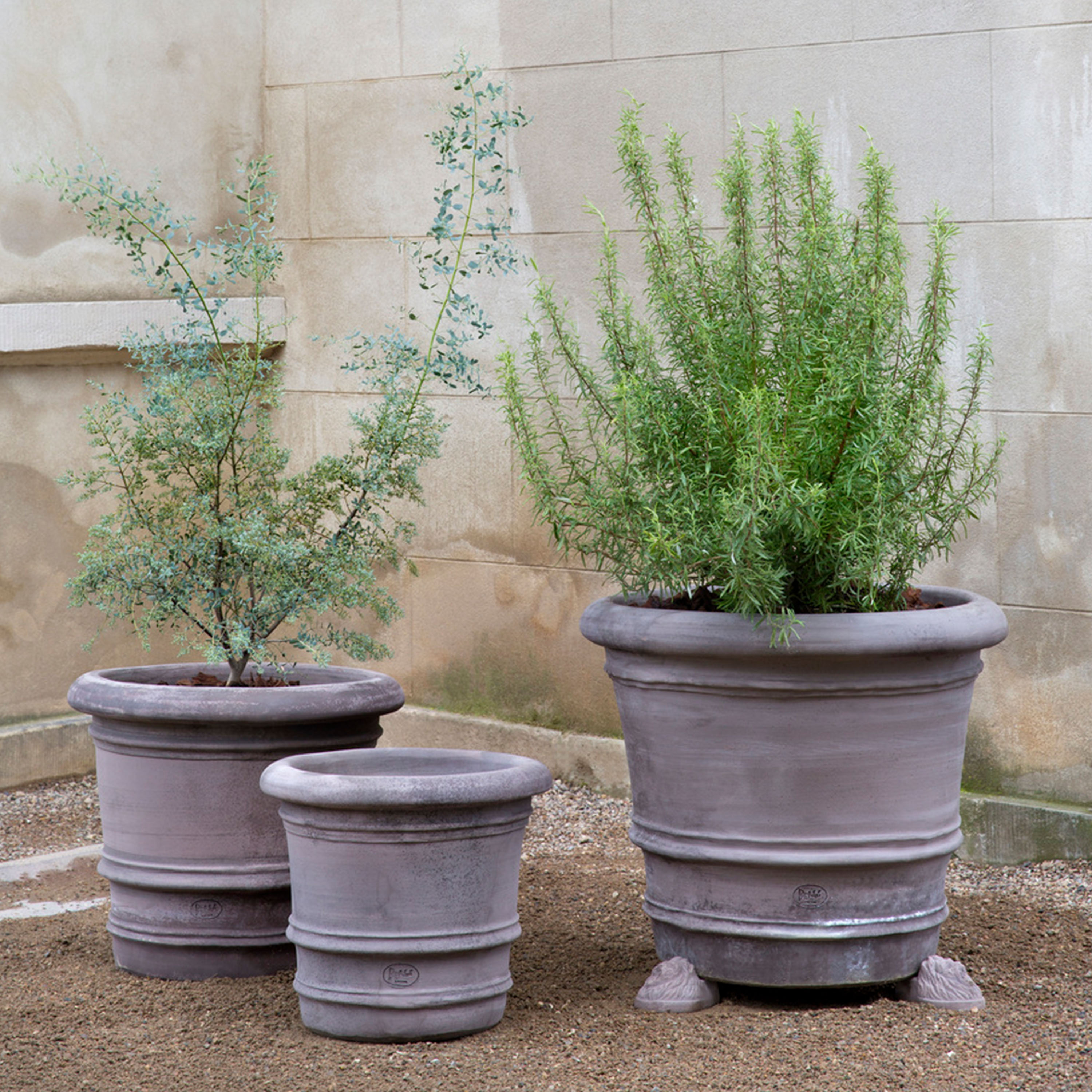 Bergs Potter Lucca Ruukku Raaka Harmaa Terrakotta Ø50