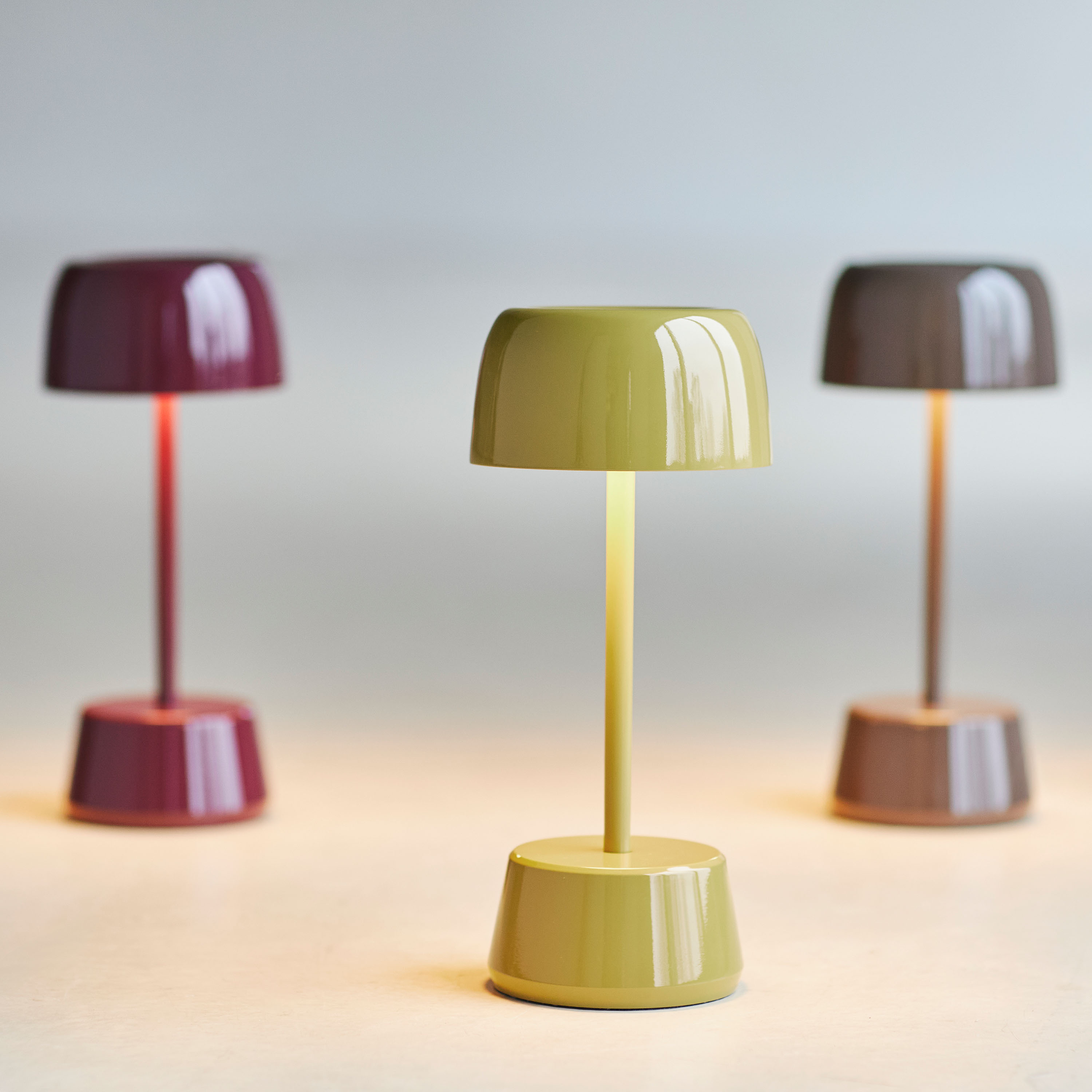 LOOM Design Dexter Portabel Bordslampa Dark Cherry 30cm