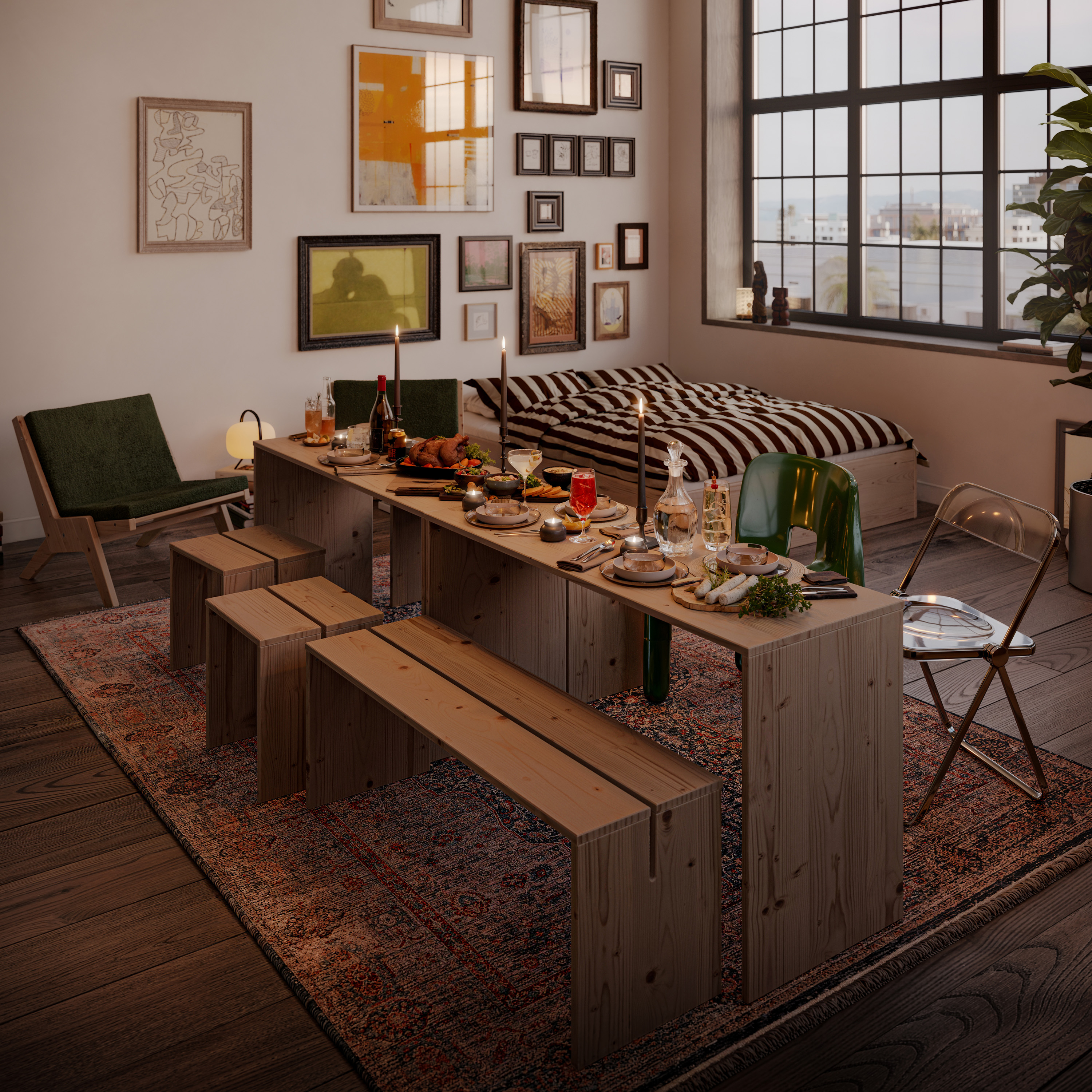 Karup Design Join-in Matbord Natur 124x79