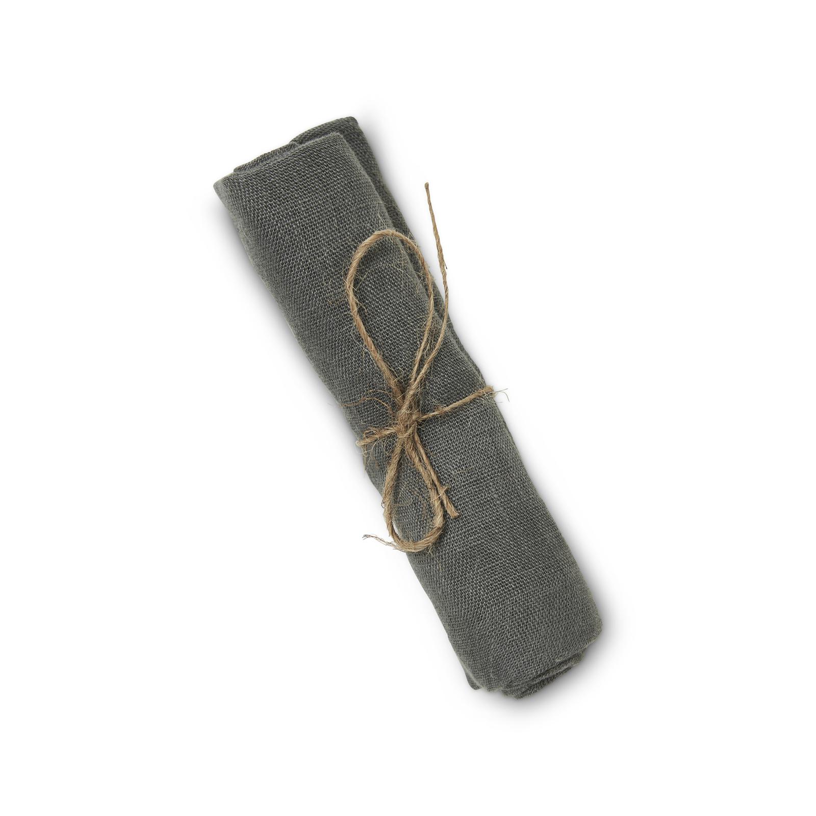 Boel &amp; Jan Mandela Servett Grå 40x40 4-pack