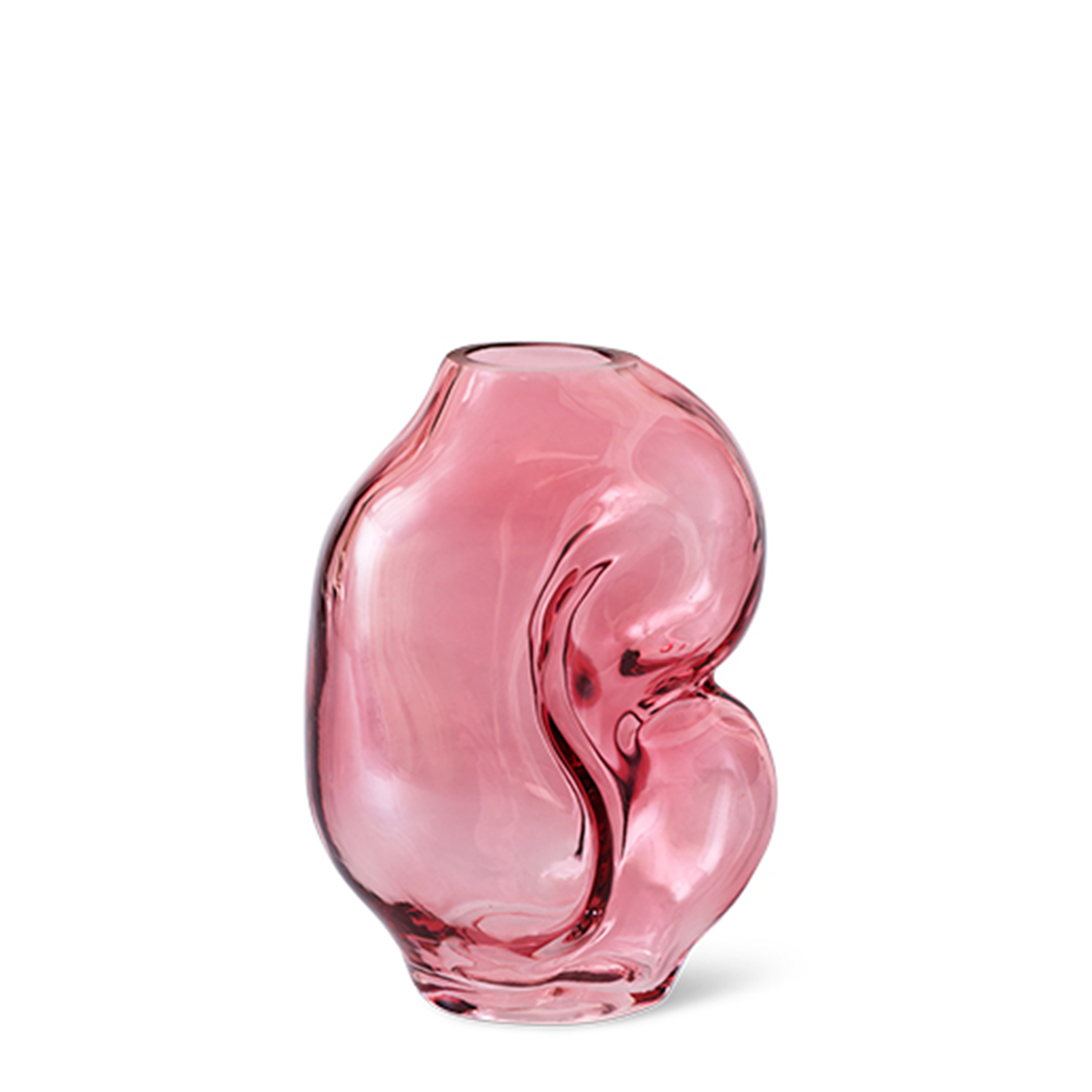 Gleam Vas Glas Rose 18cm