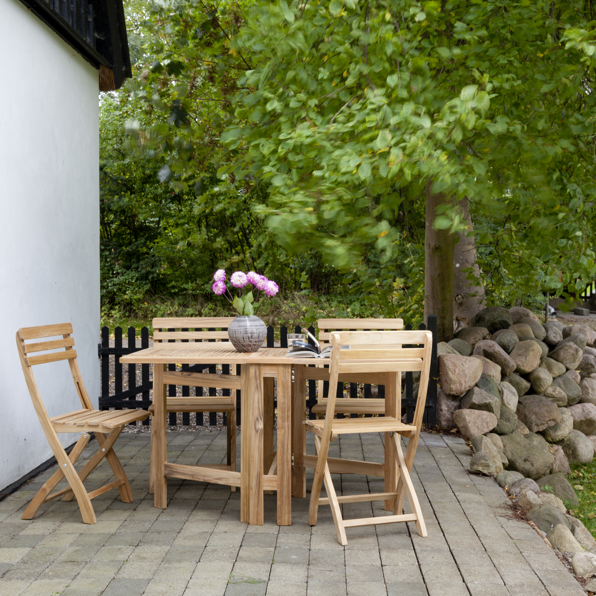 Cinas Clarish sammenleggbar stol teak