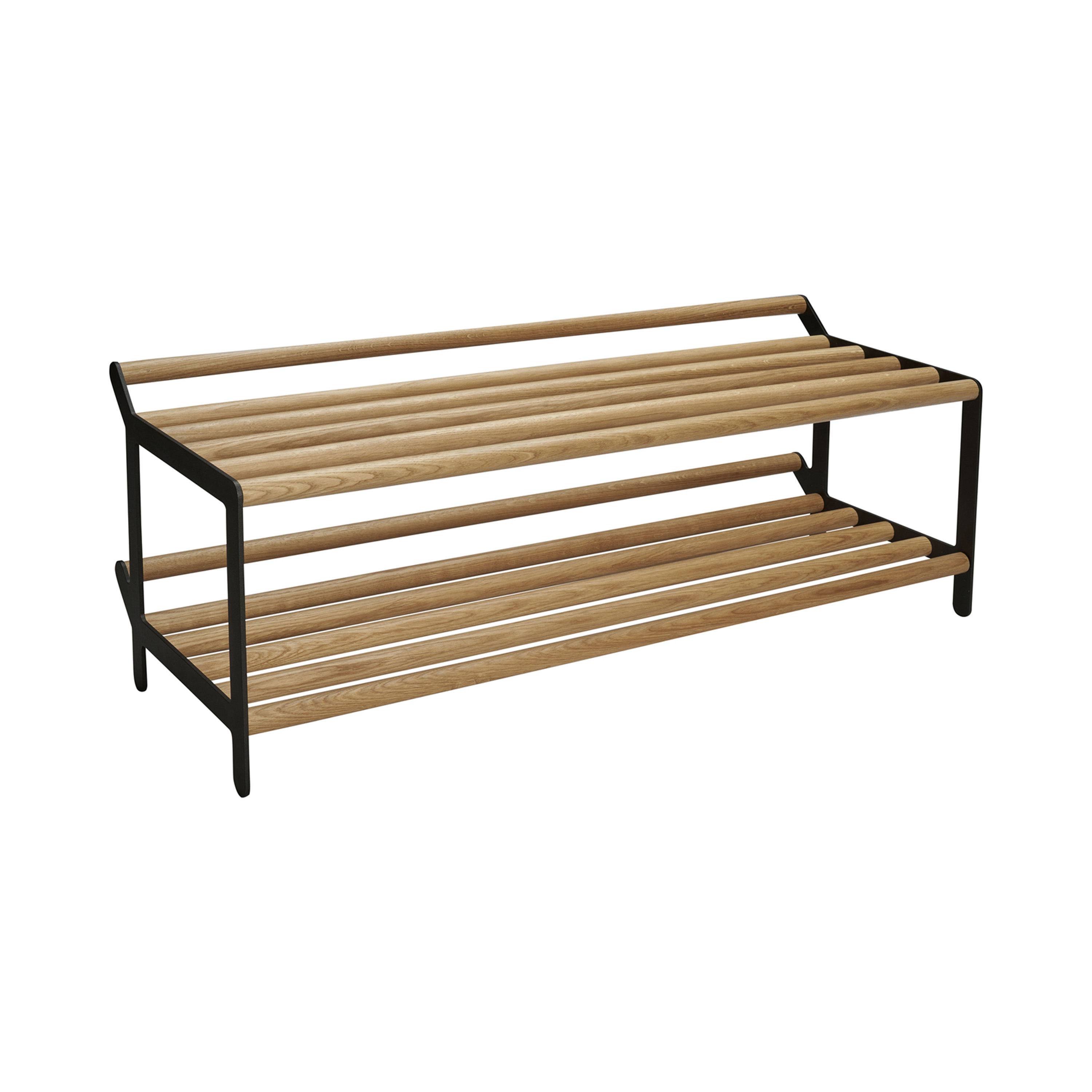 Tamburin Skohylla Ek/Svart 100cm