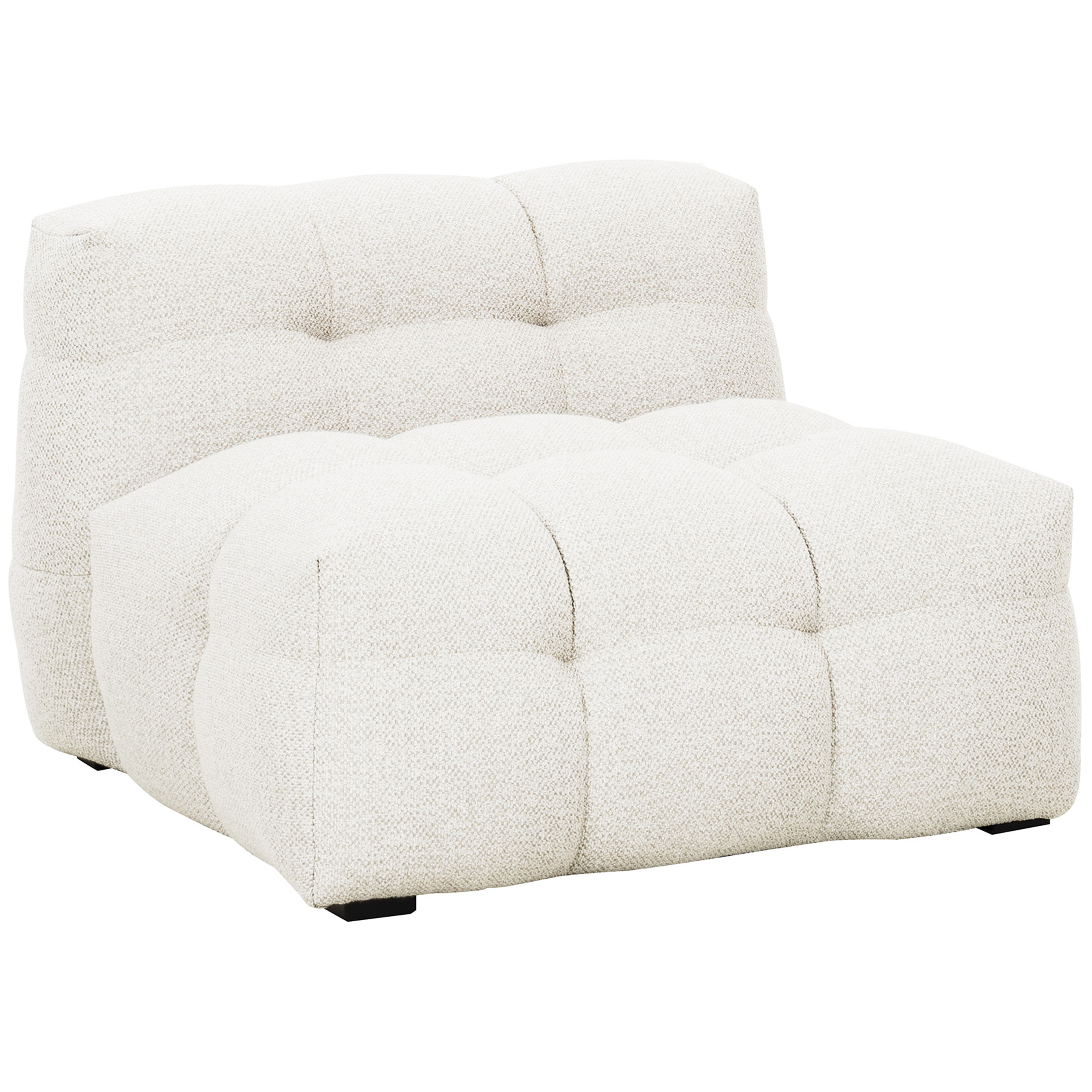 Sleepo Collection - Billie Loungesessel Ivory Bouclé 89cm - Weiß