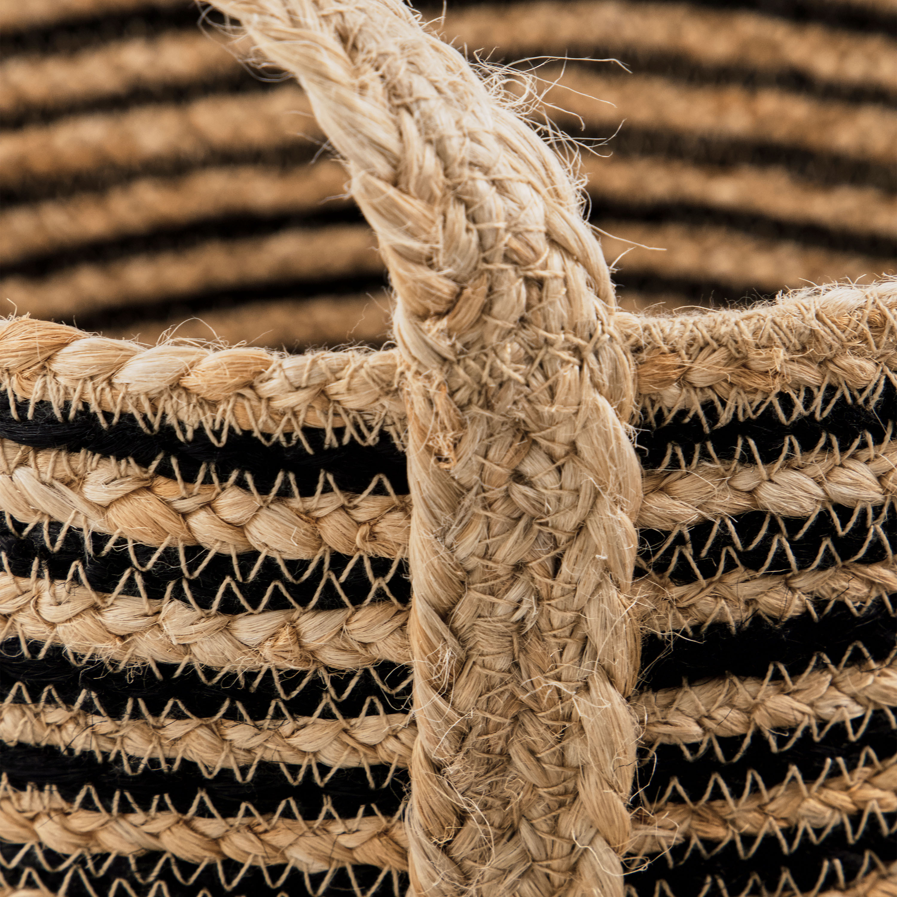 House Doctor Dungi Matalakori Musta/Luonnonväri 3 kappaletta