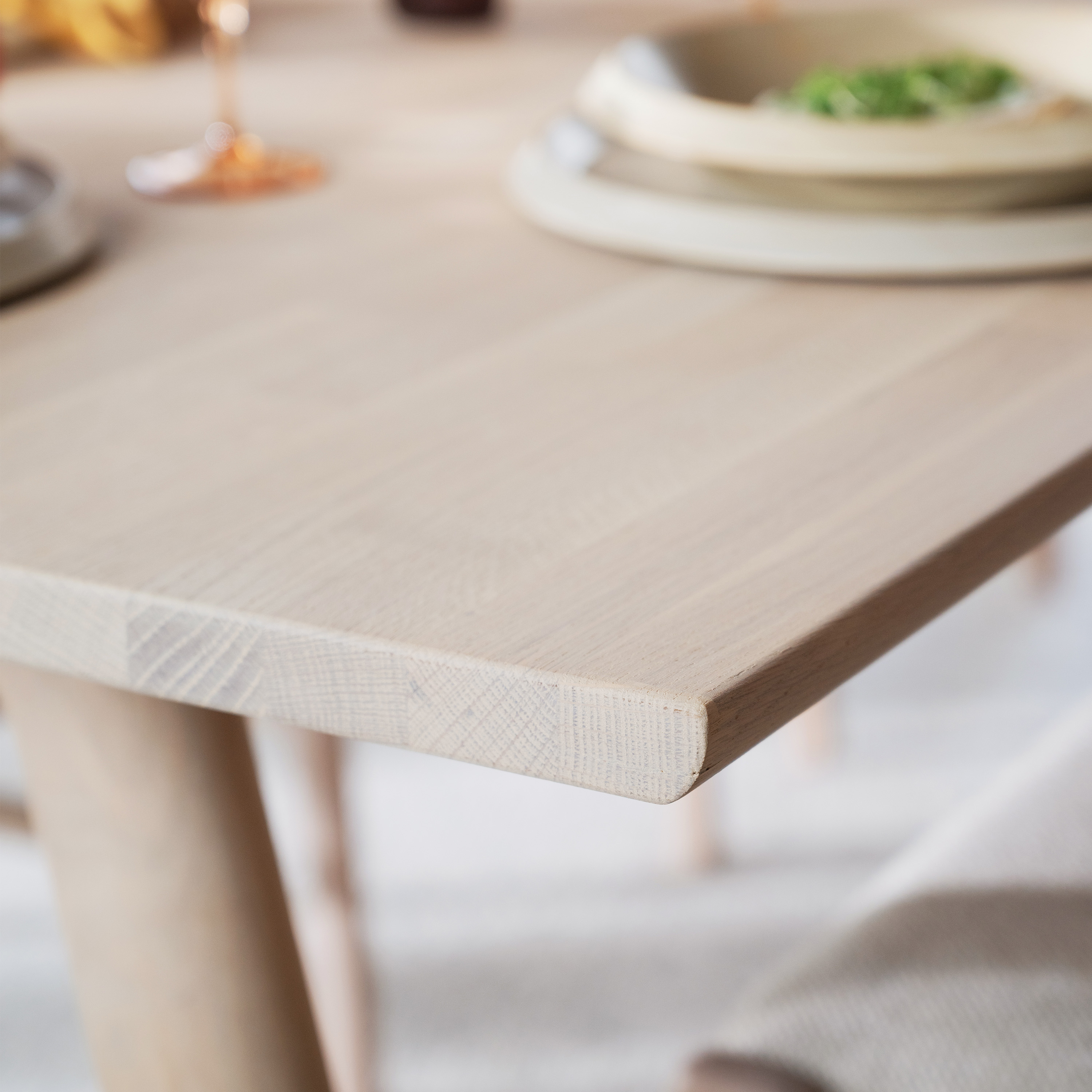 Rowico Home Clapperton Matbord Vitpigmenterad Ek 220x95