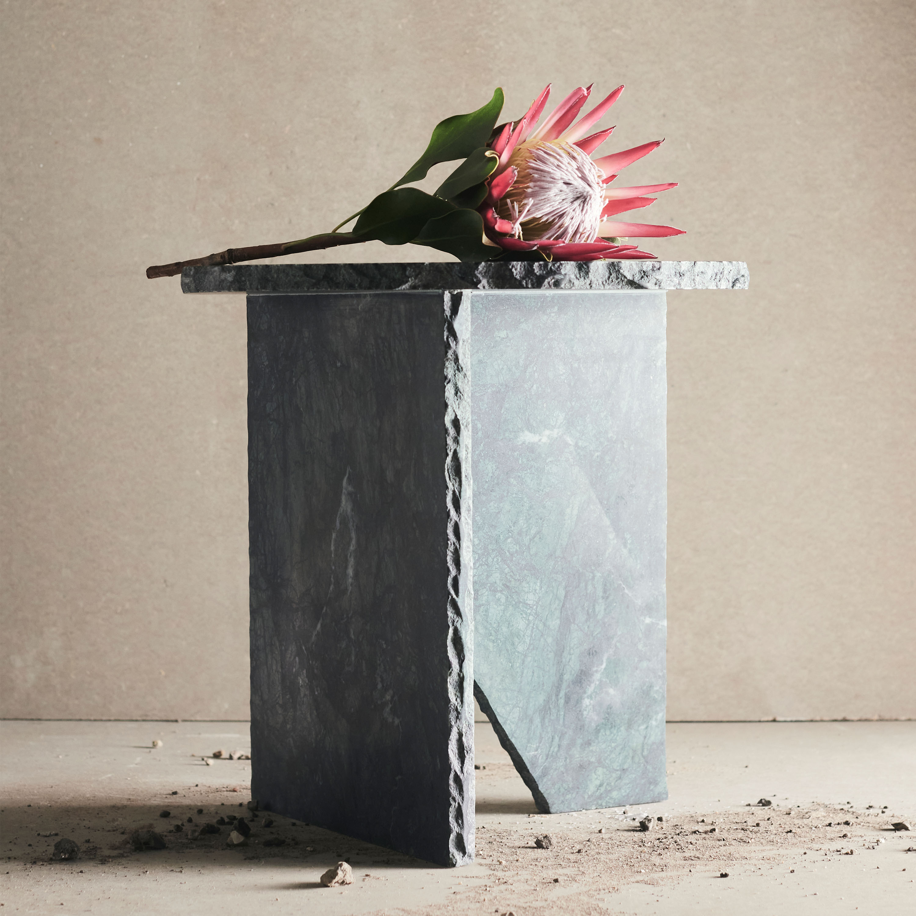 Muubs Verde Sidebord Green Marble Ø40