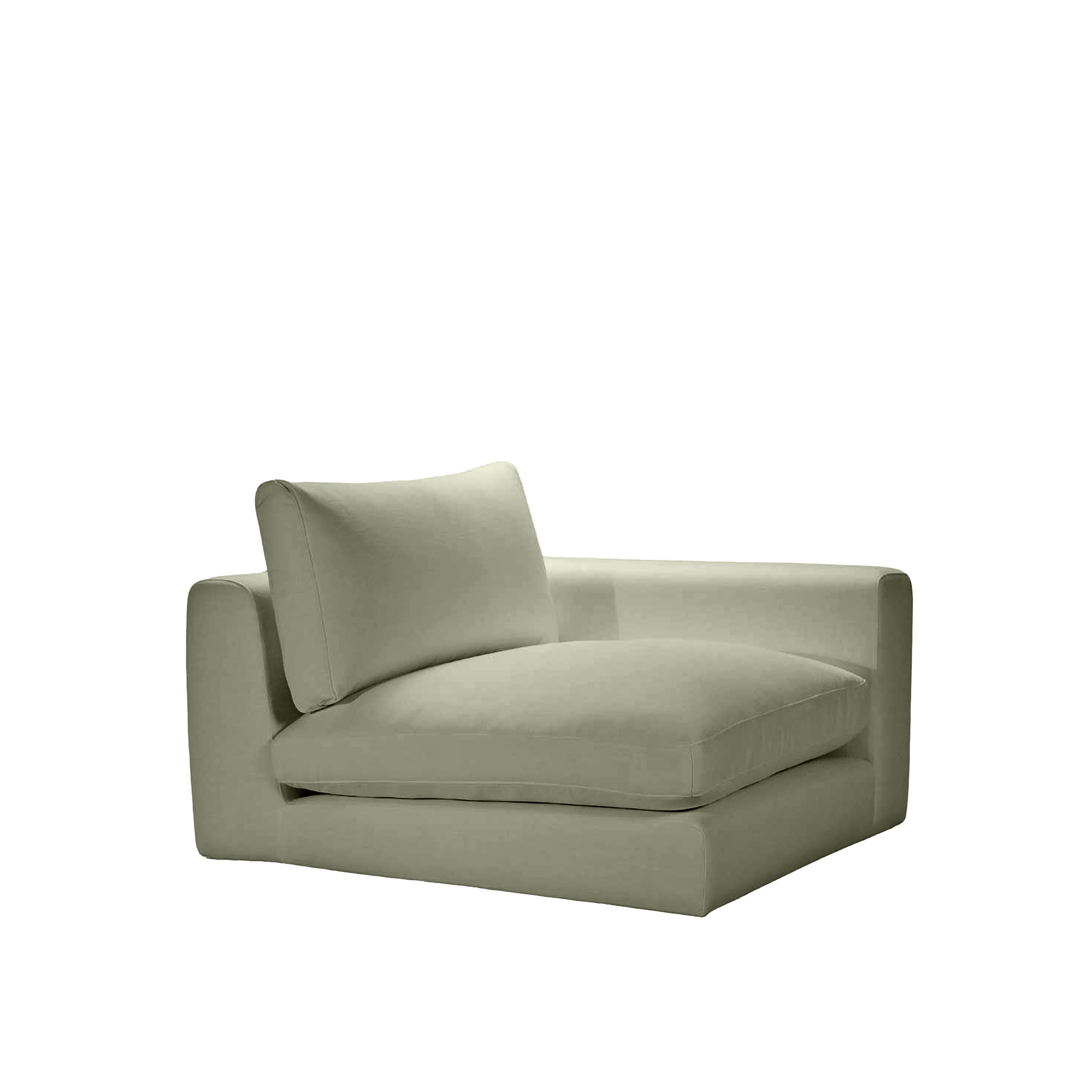 Capri 1-seter sofamodul med høyre armlene Green 107cm