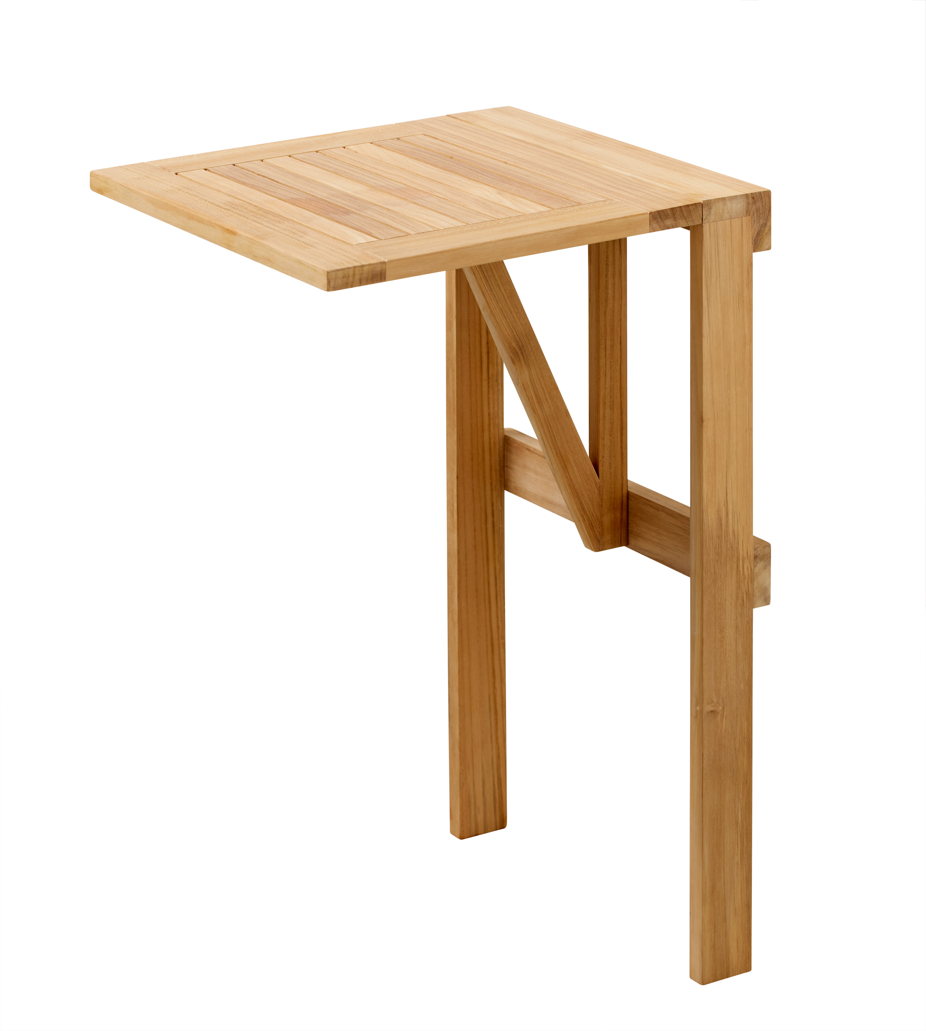 Cinas - Balkongbord Teak 50cm - Trä - Cafébord