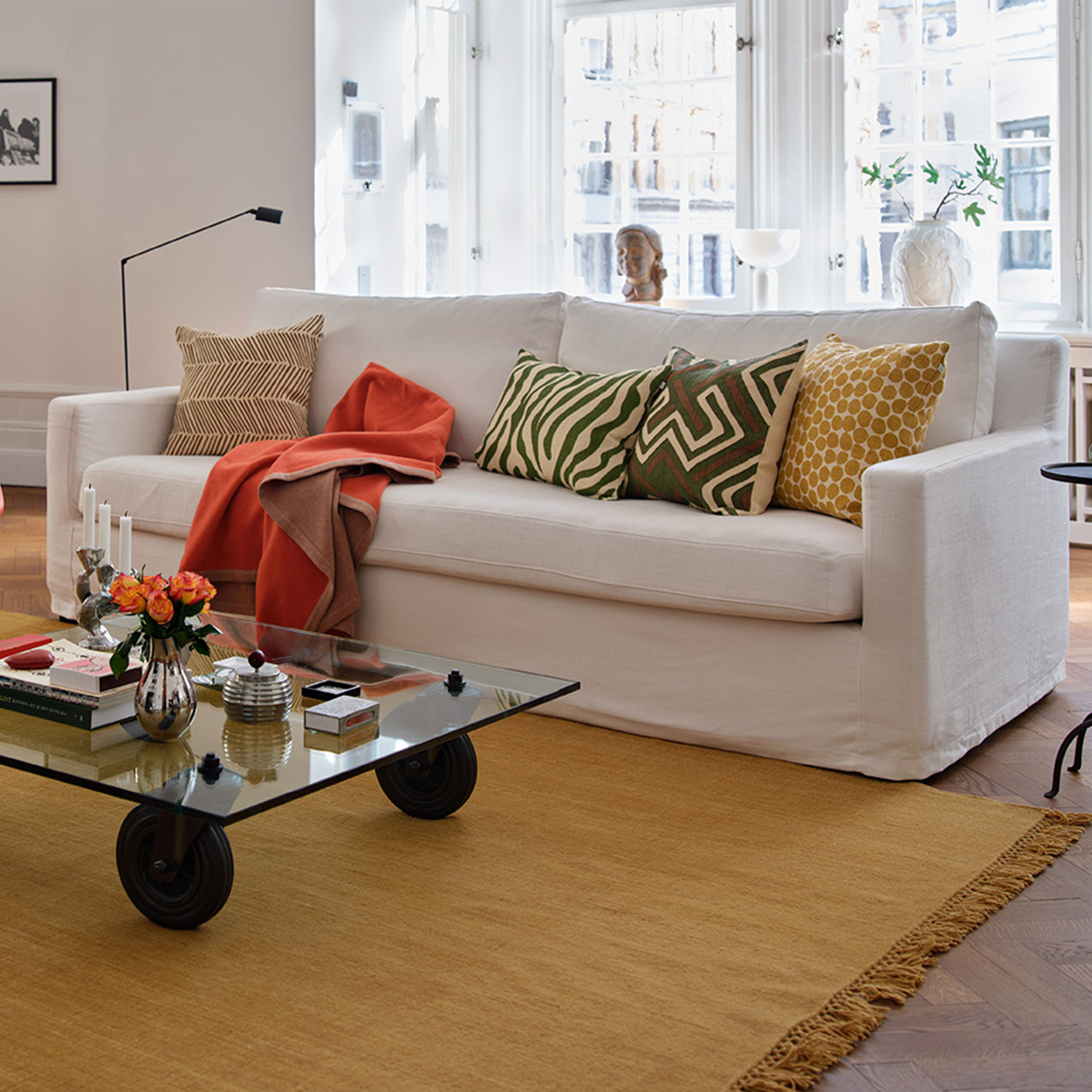 Chhatwal &amp; Jonsson Nanda Wollteppich Masala Yellow 170x240