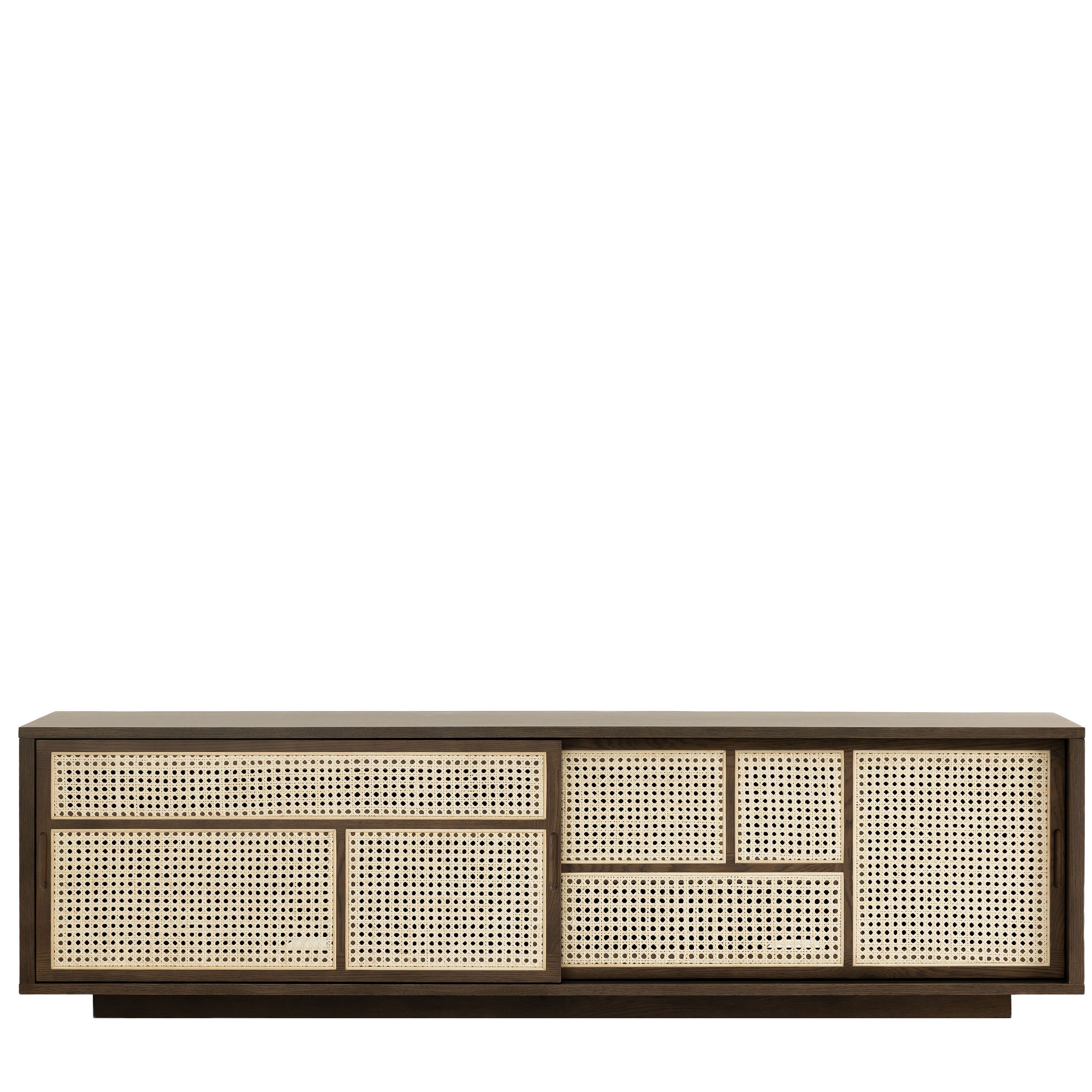 Design House Stockholm Air Sideboard Low Dark Oak/Cane 180cm
