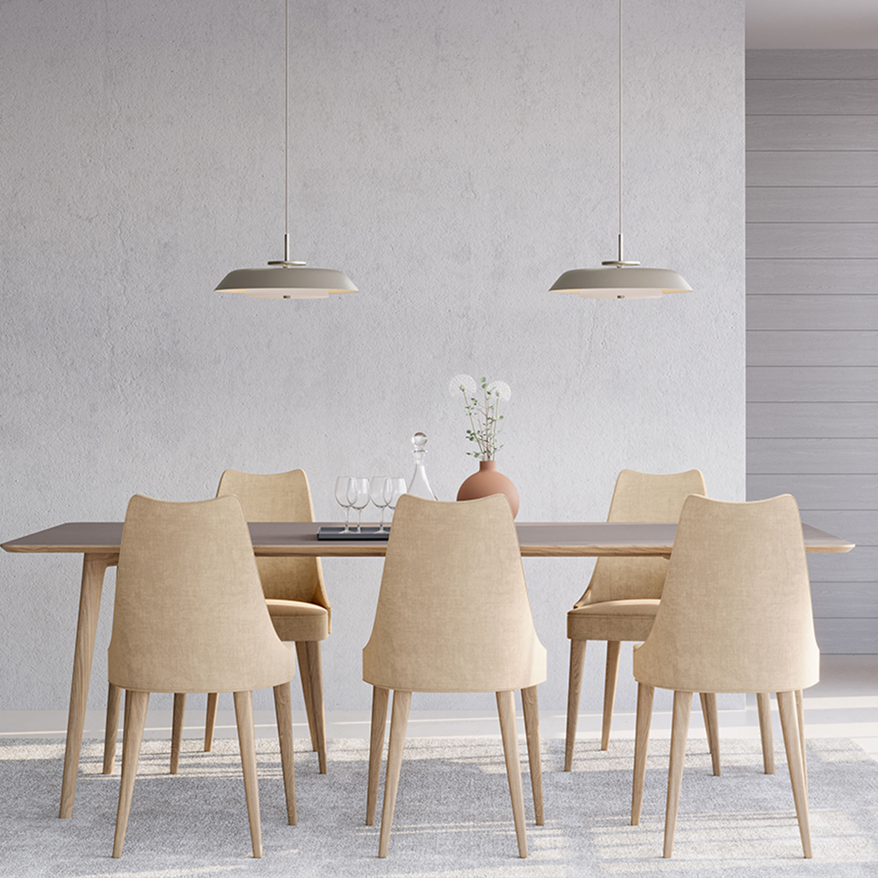 Belid Horisont-kattovalaisin Metallic Champagne Ø43