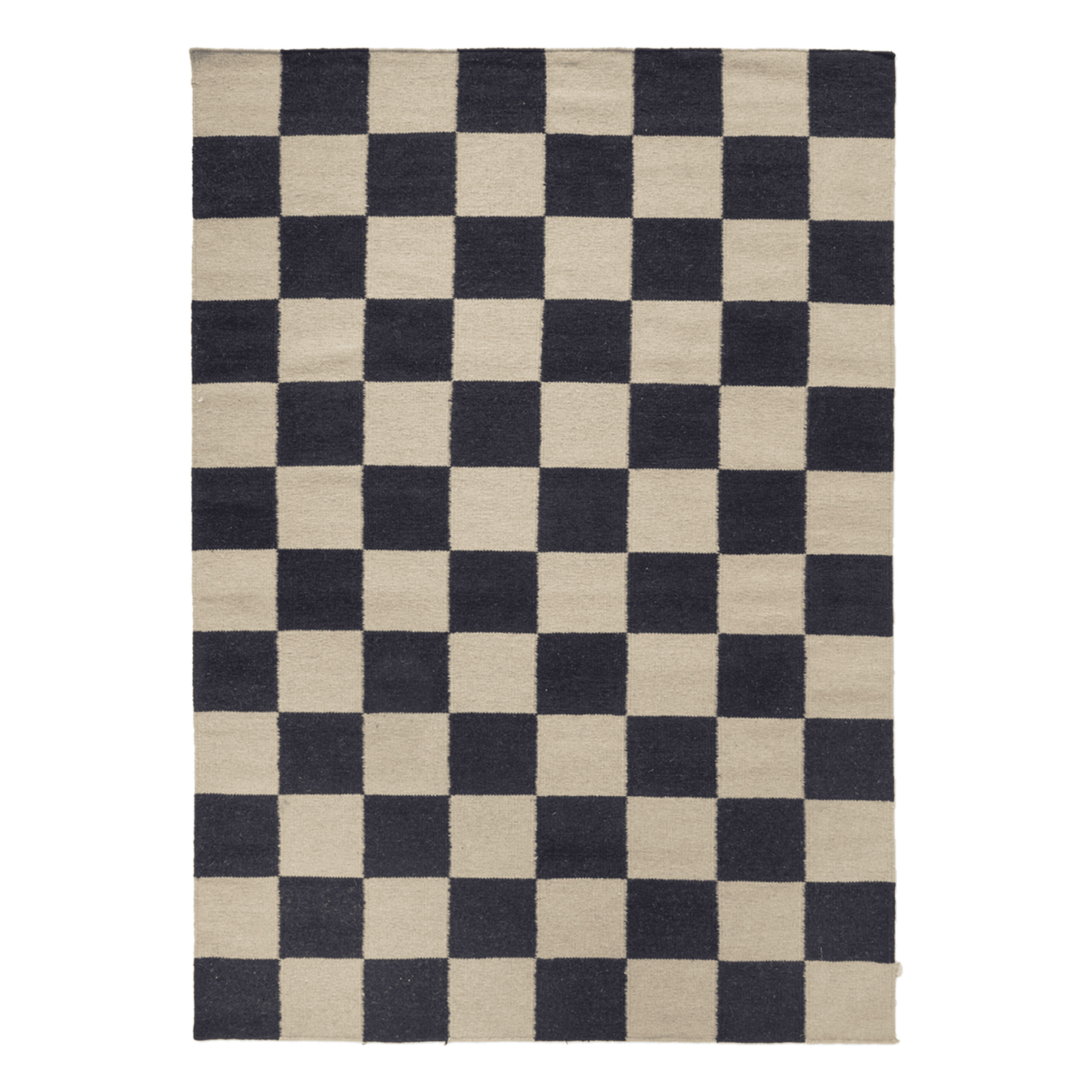 Teppich Square Schwarz/Natur 300x400