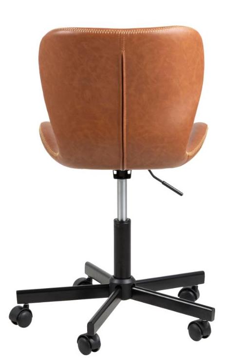 Nordic Home Grace Bürostuhl Kunstleder Braun