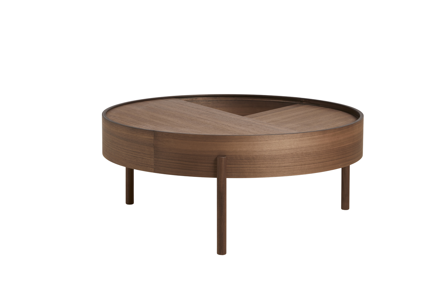 Arc Soffbord Walnut Ø89