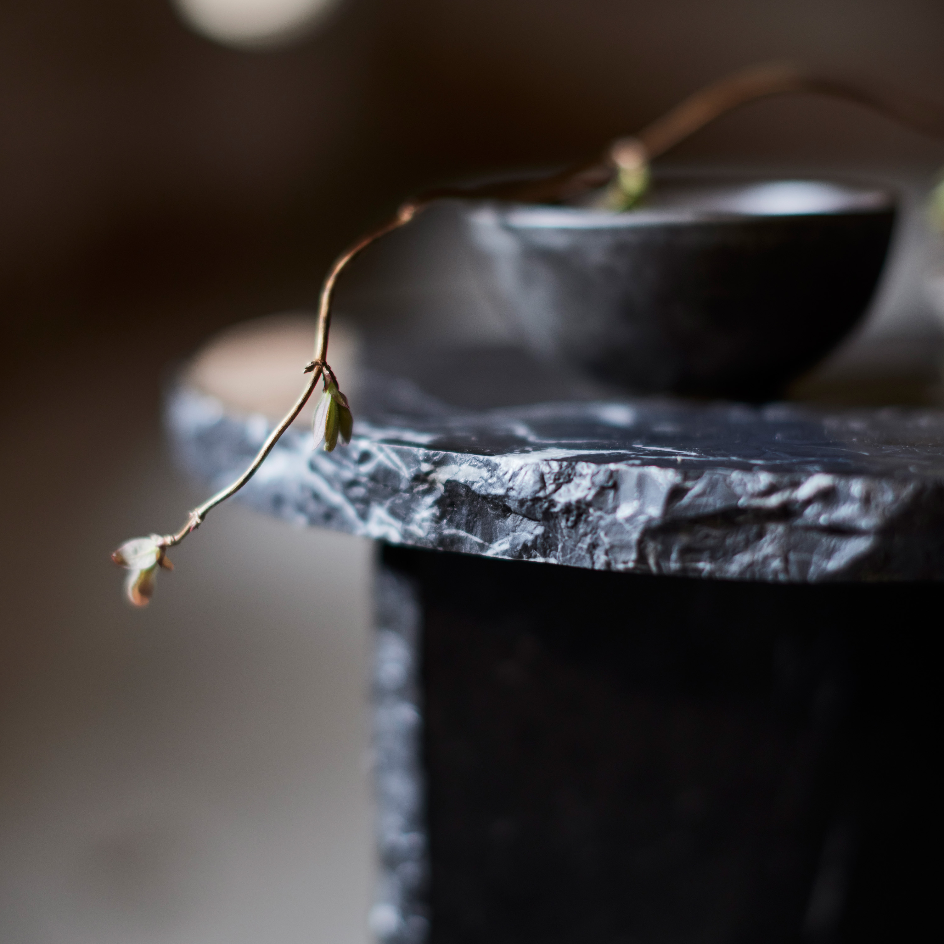 Muubs Verde Sivupöytä Black Marble Ø40