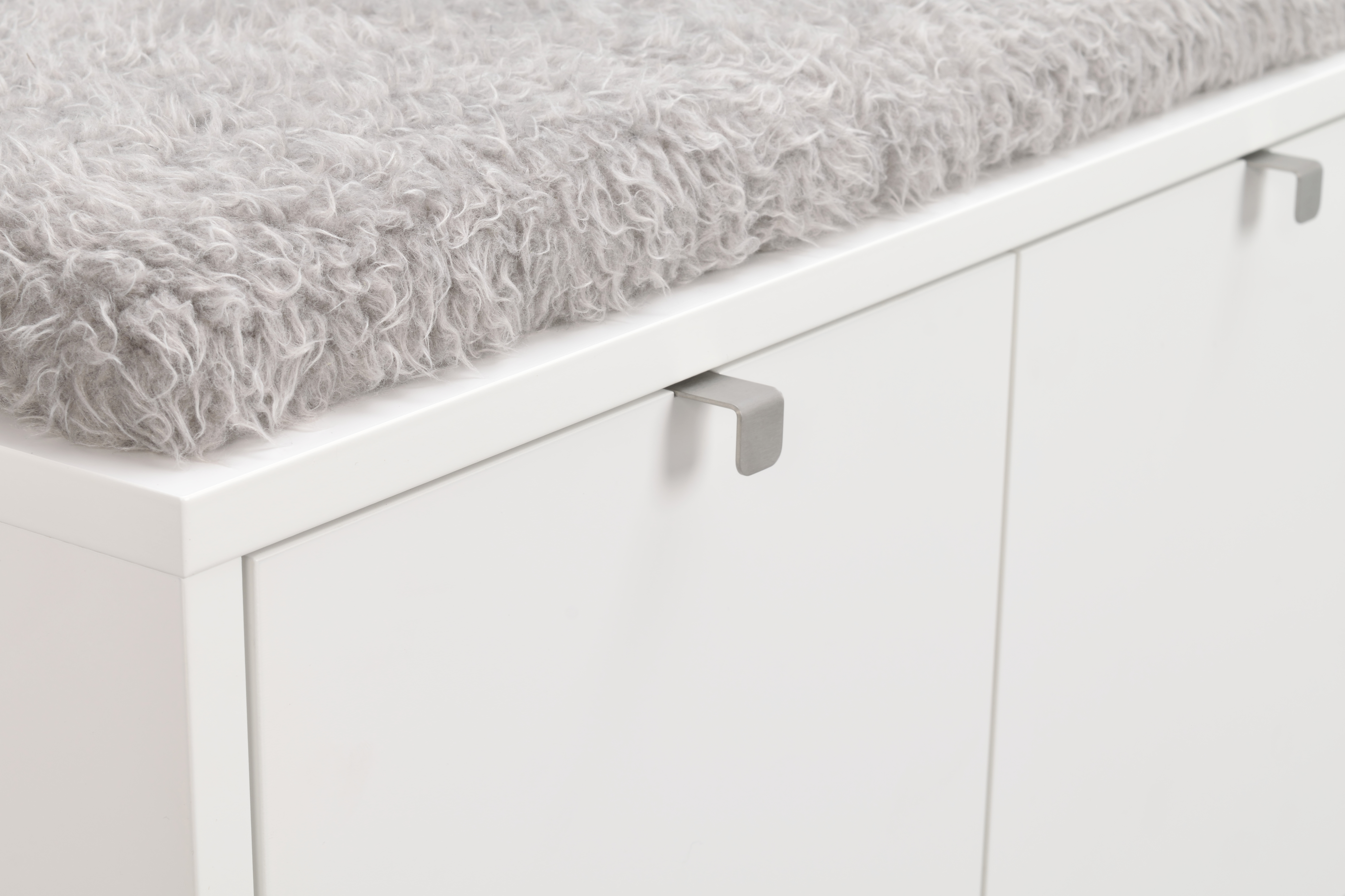 Rowico Home Confetti Bänk 2 Vit/Ljusgrå