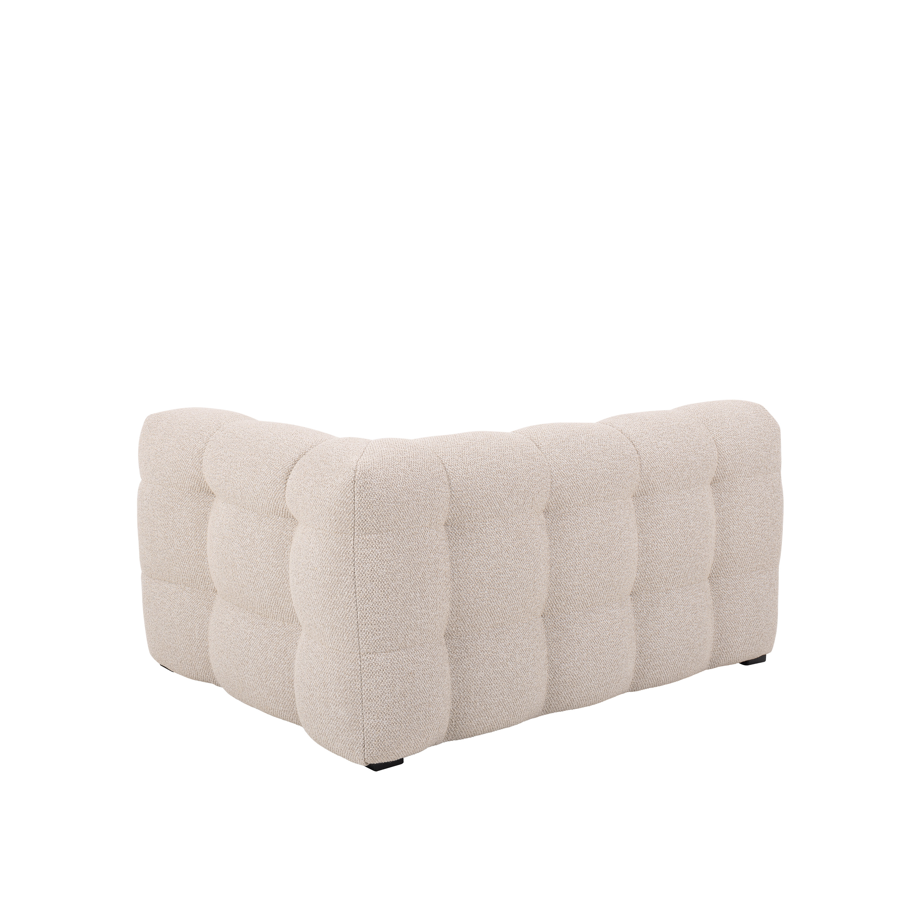 Sleepo Collection Billie 1.5-sits Soffmodul Höger Armstöd Beige Bouclé 141cm
