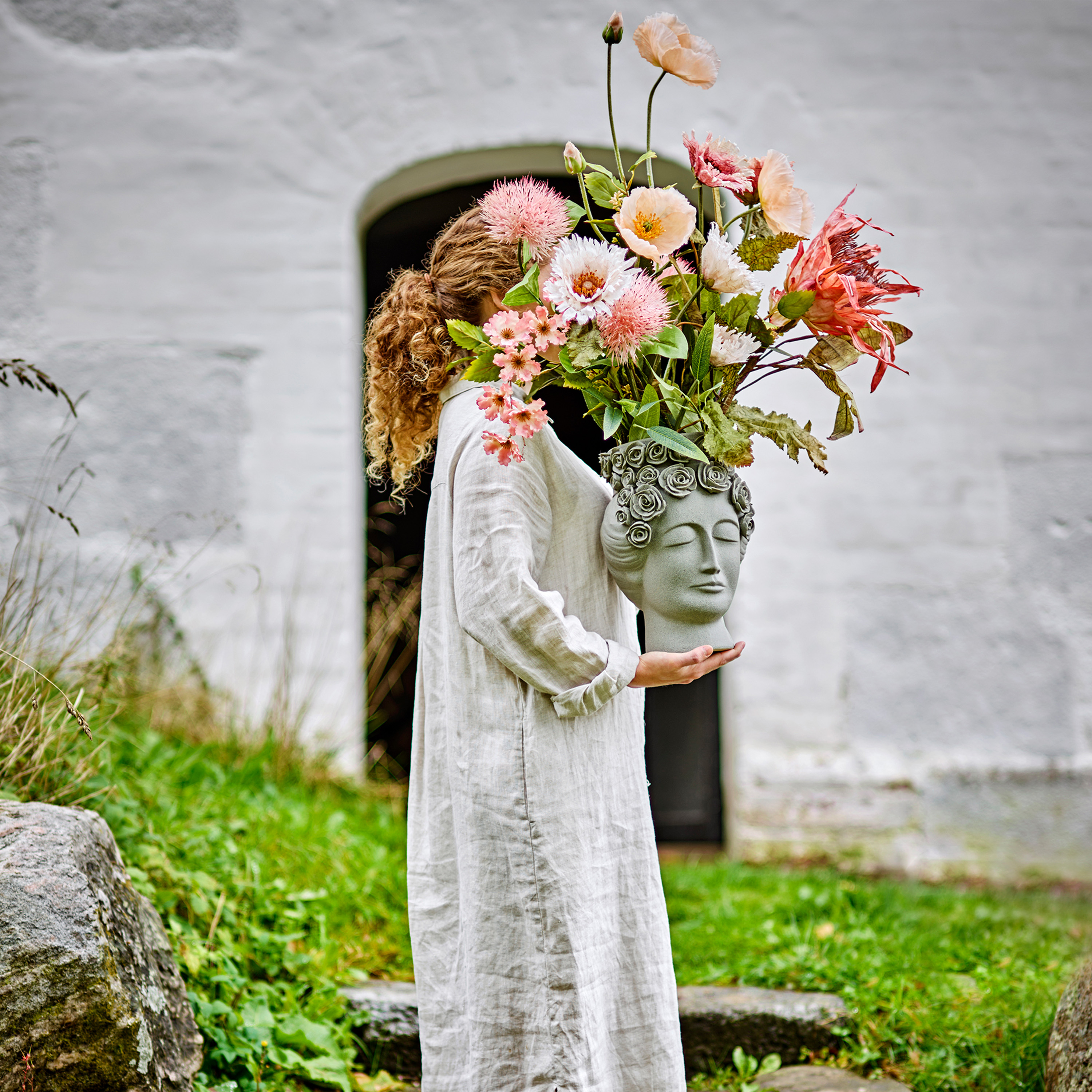 Bloomingville Dust Bukett Rose 109cm
