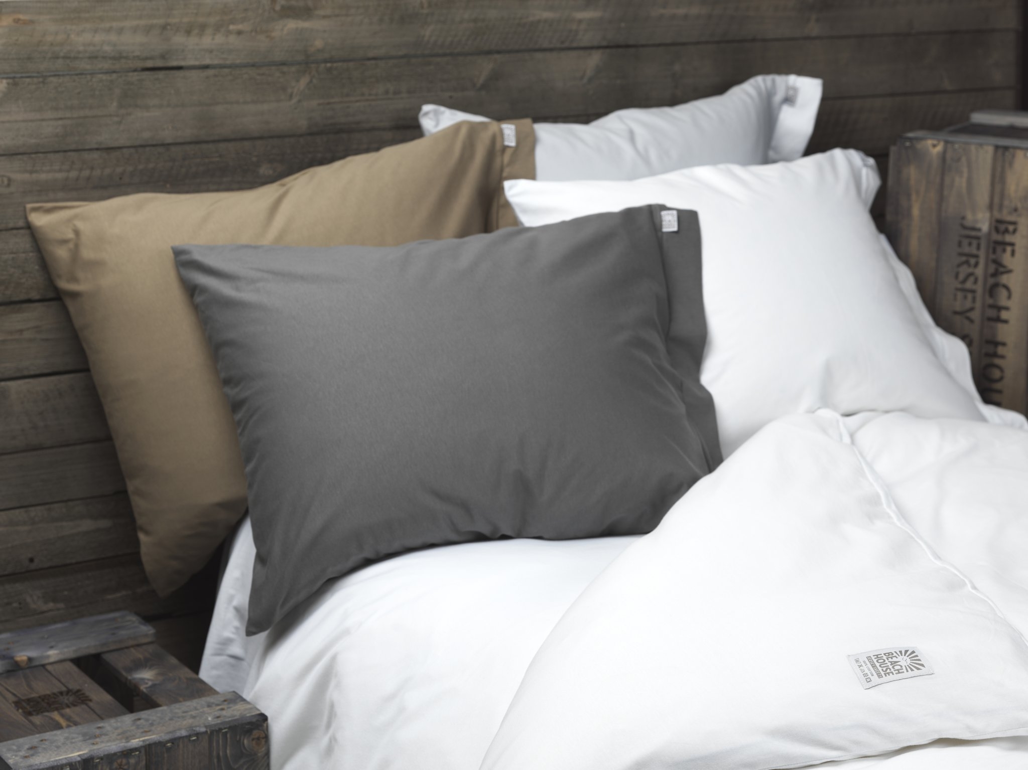 Beach House Company Plain Örngott Smoke 50x60