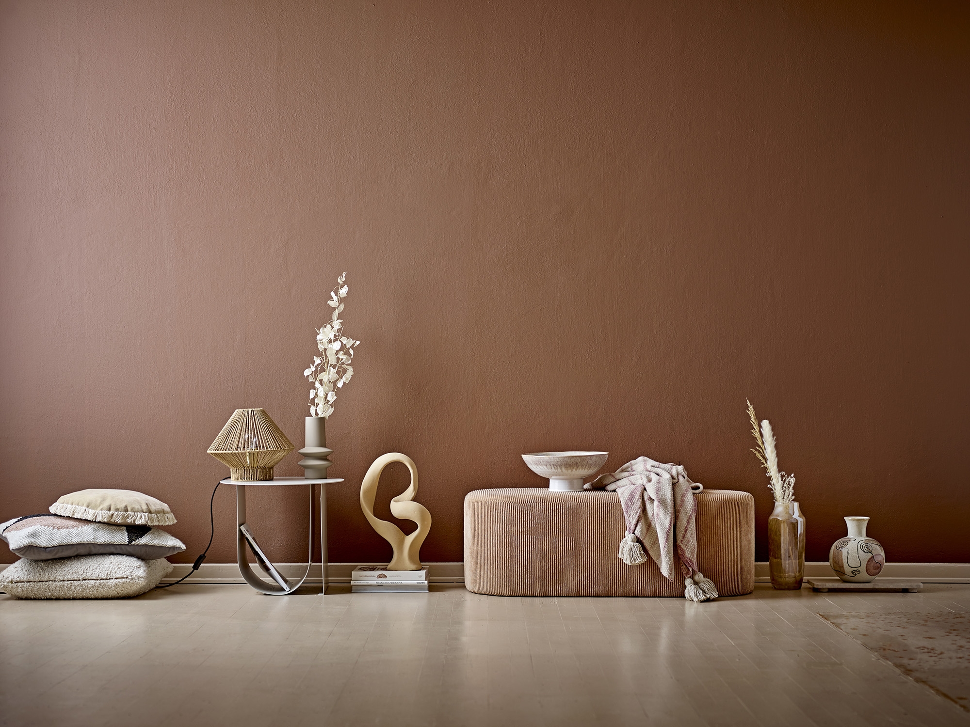 Bloomingville Cher Sidobord Grey Ø43