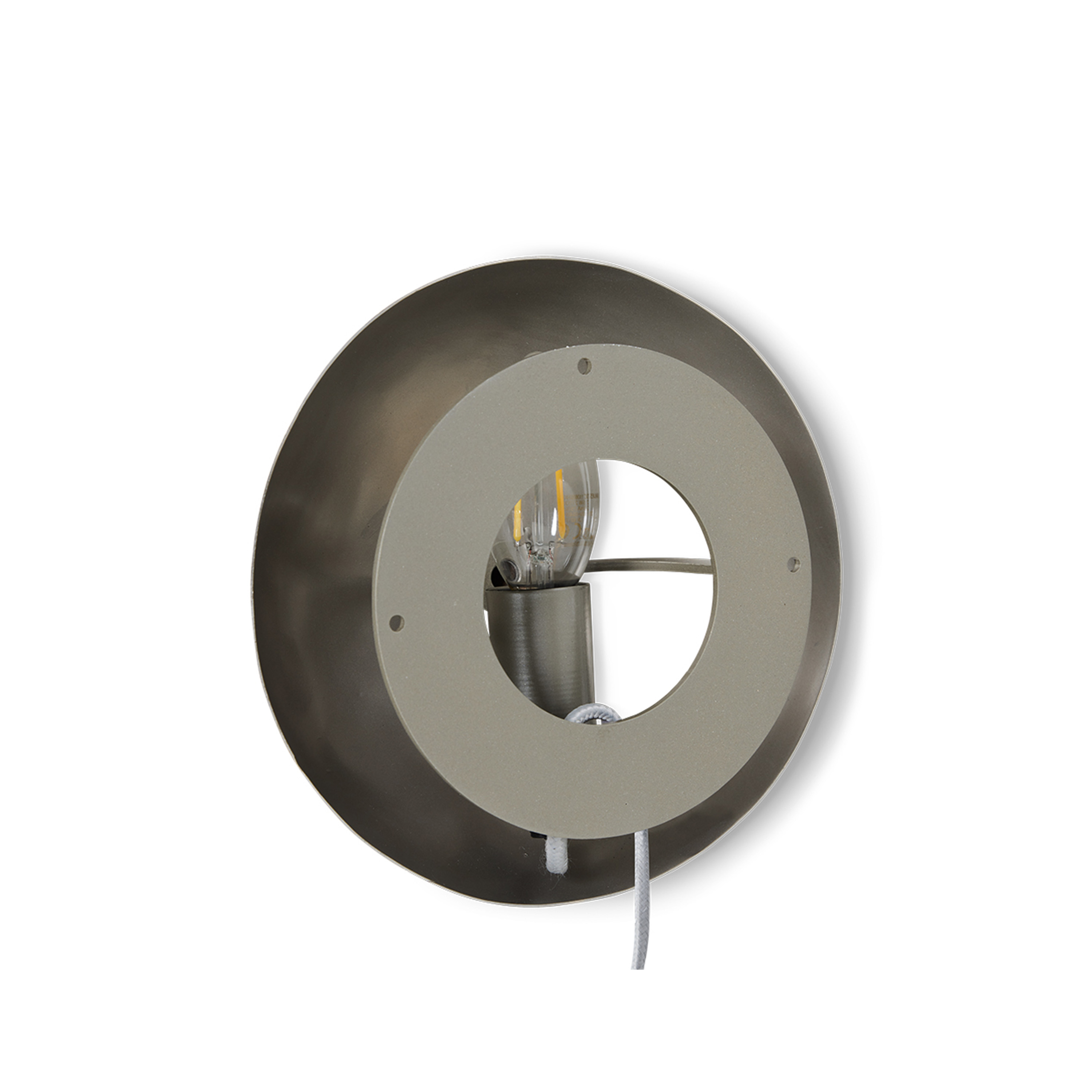 HKliving Orb Vegglampe Krom