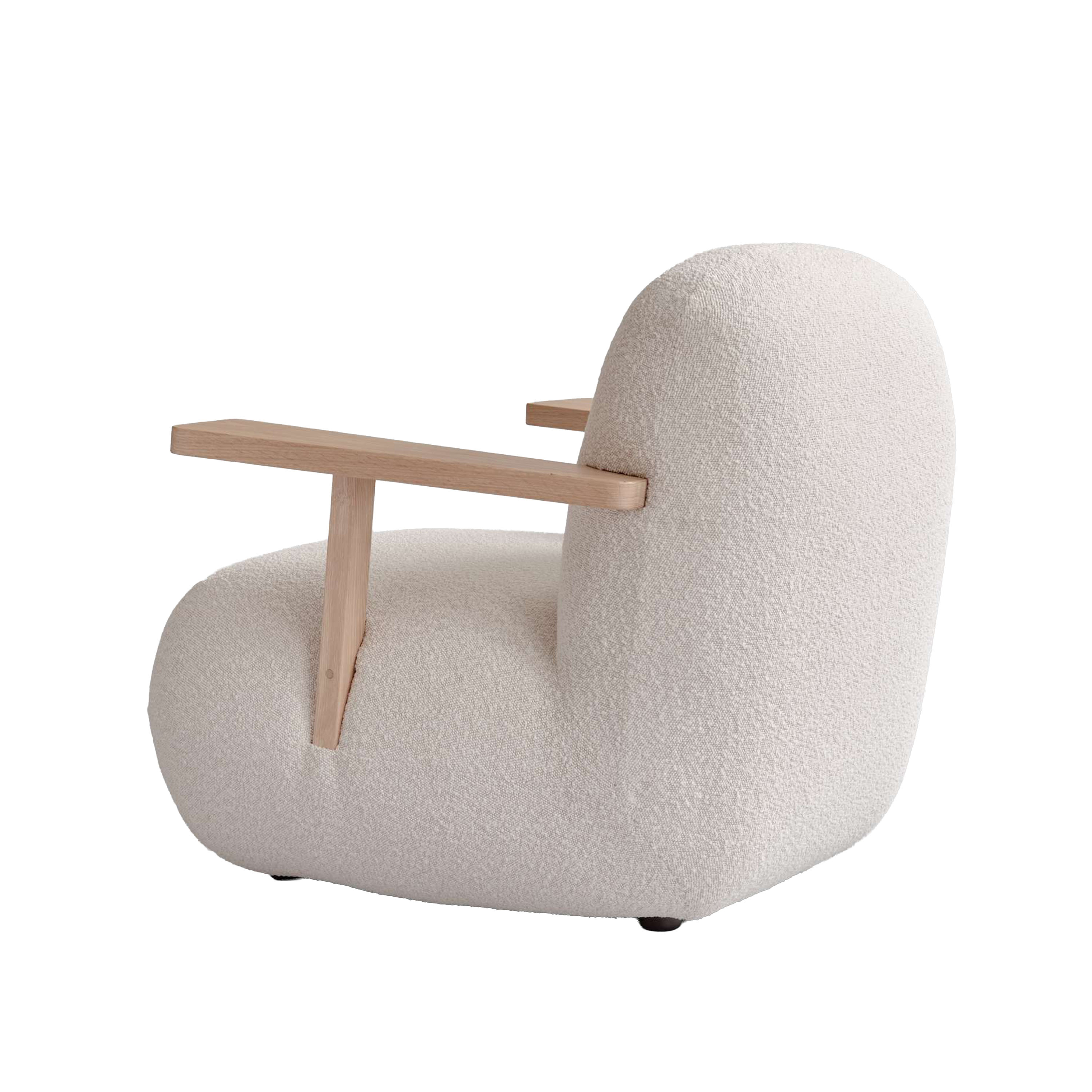 101 Copenhagen Toe Loungefotölj Natural Oak/Off White