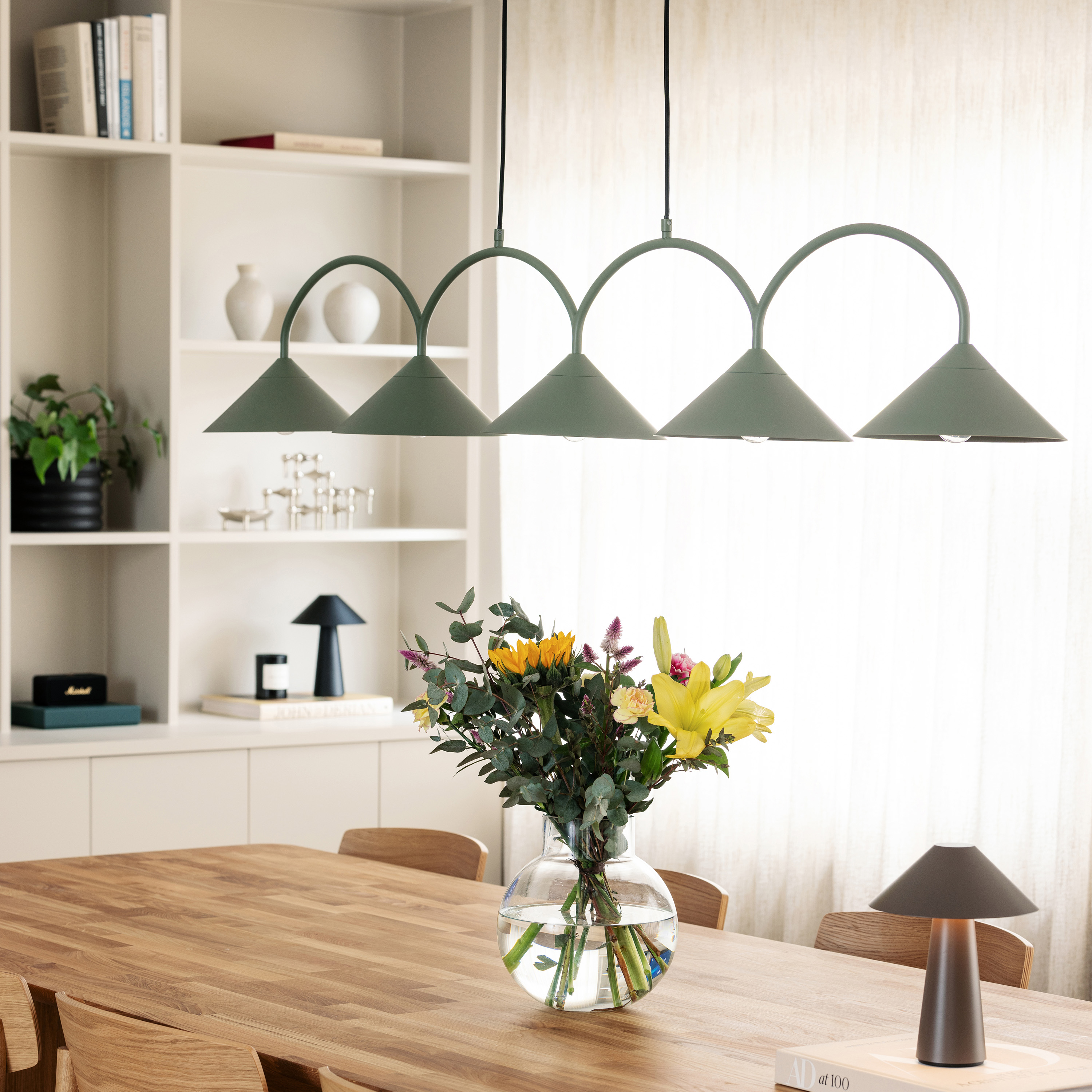 Globen Lighting Curve 5 Taklampa Grön