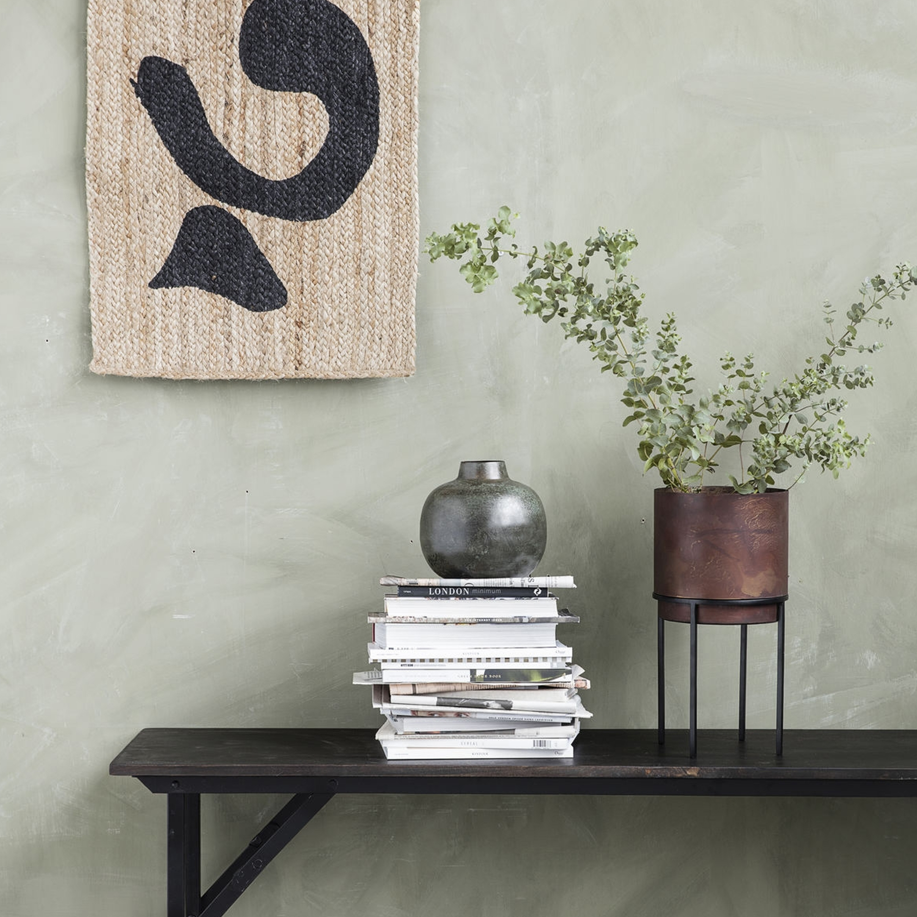 House Doctor Party Benk Sammenleggbar Svart 180cm