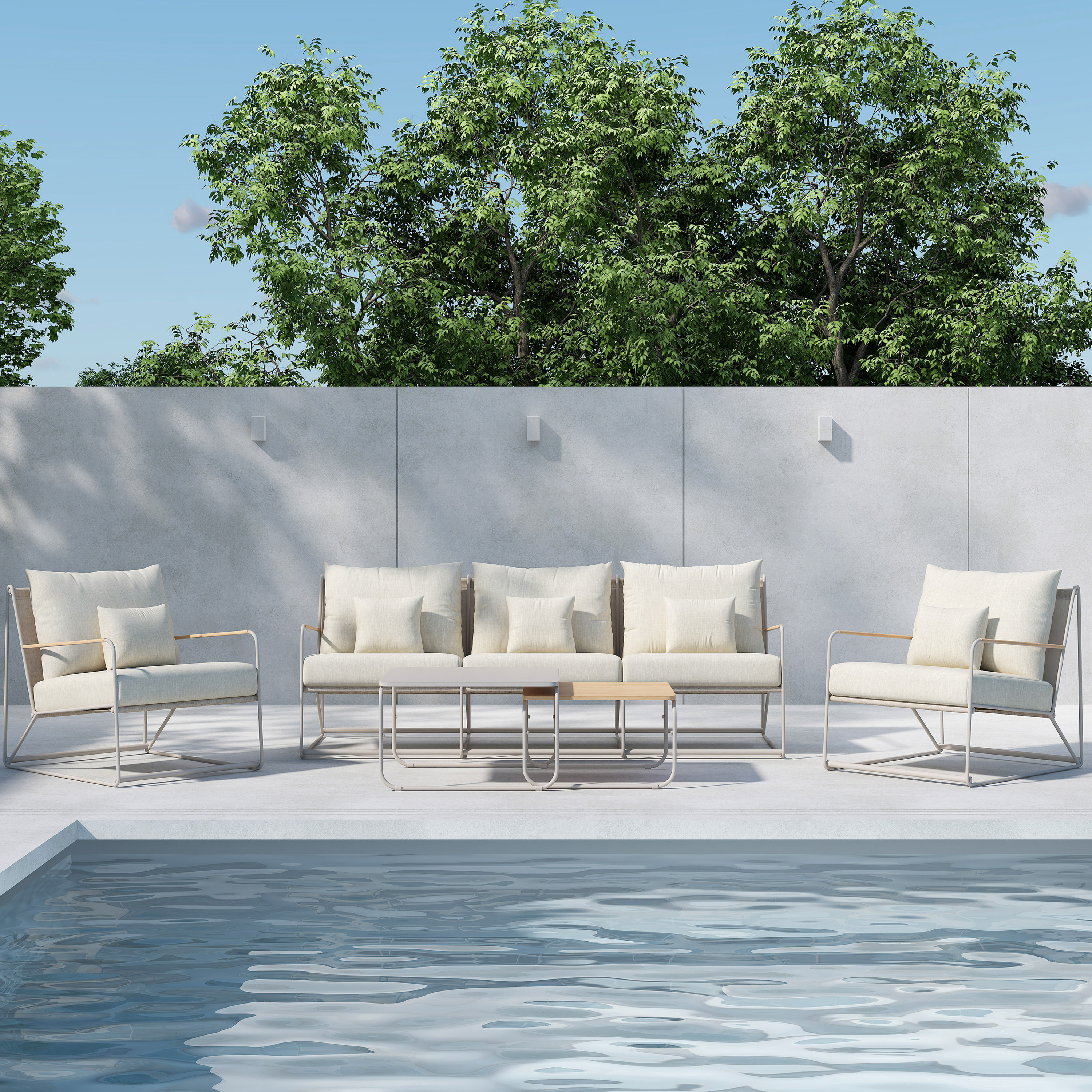 Venture Home Palazzo Loungeset Beige/Beige