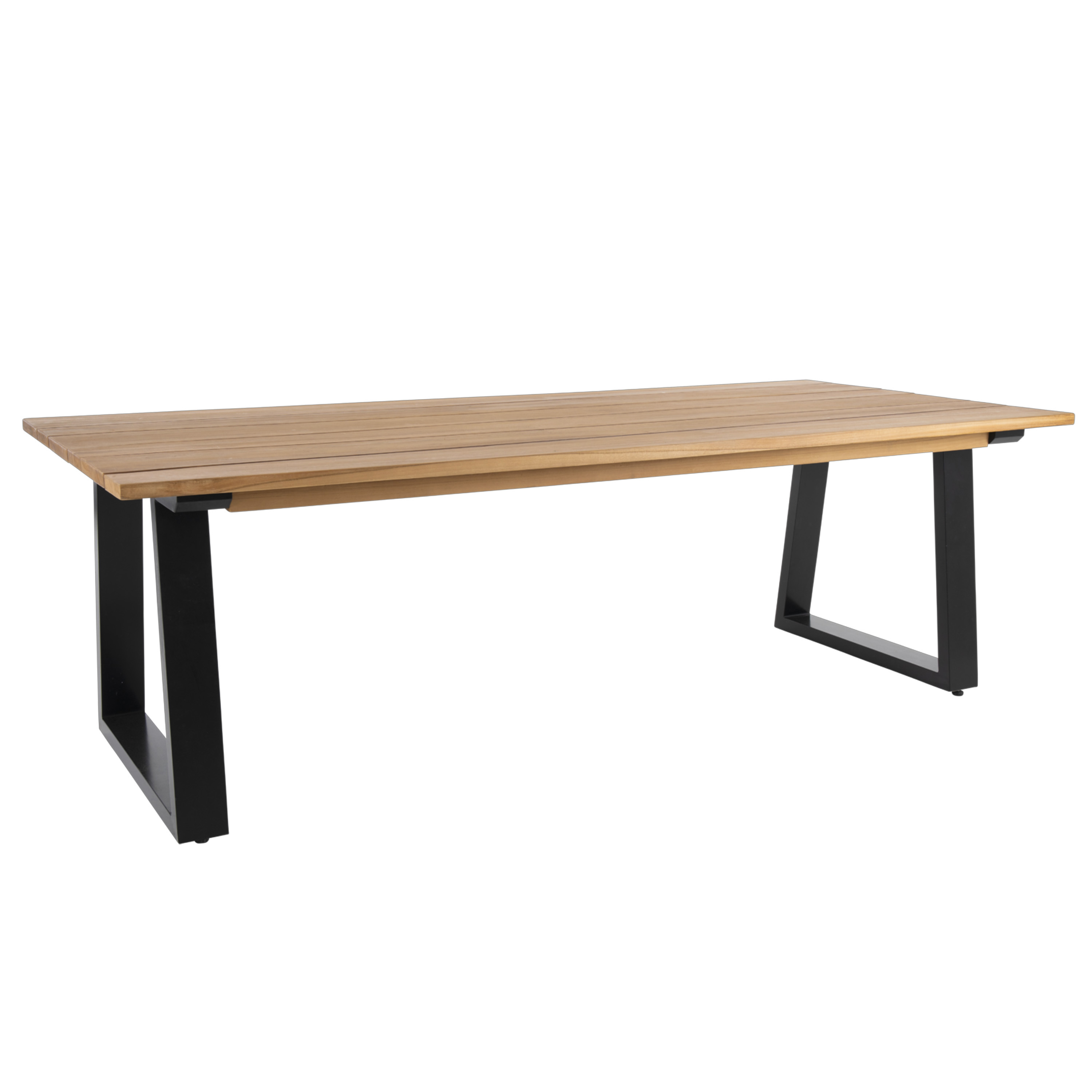 Brafab - Musta - Teak - Ulkoruokapöytä