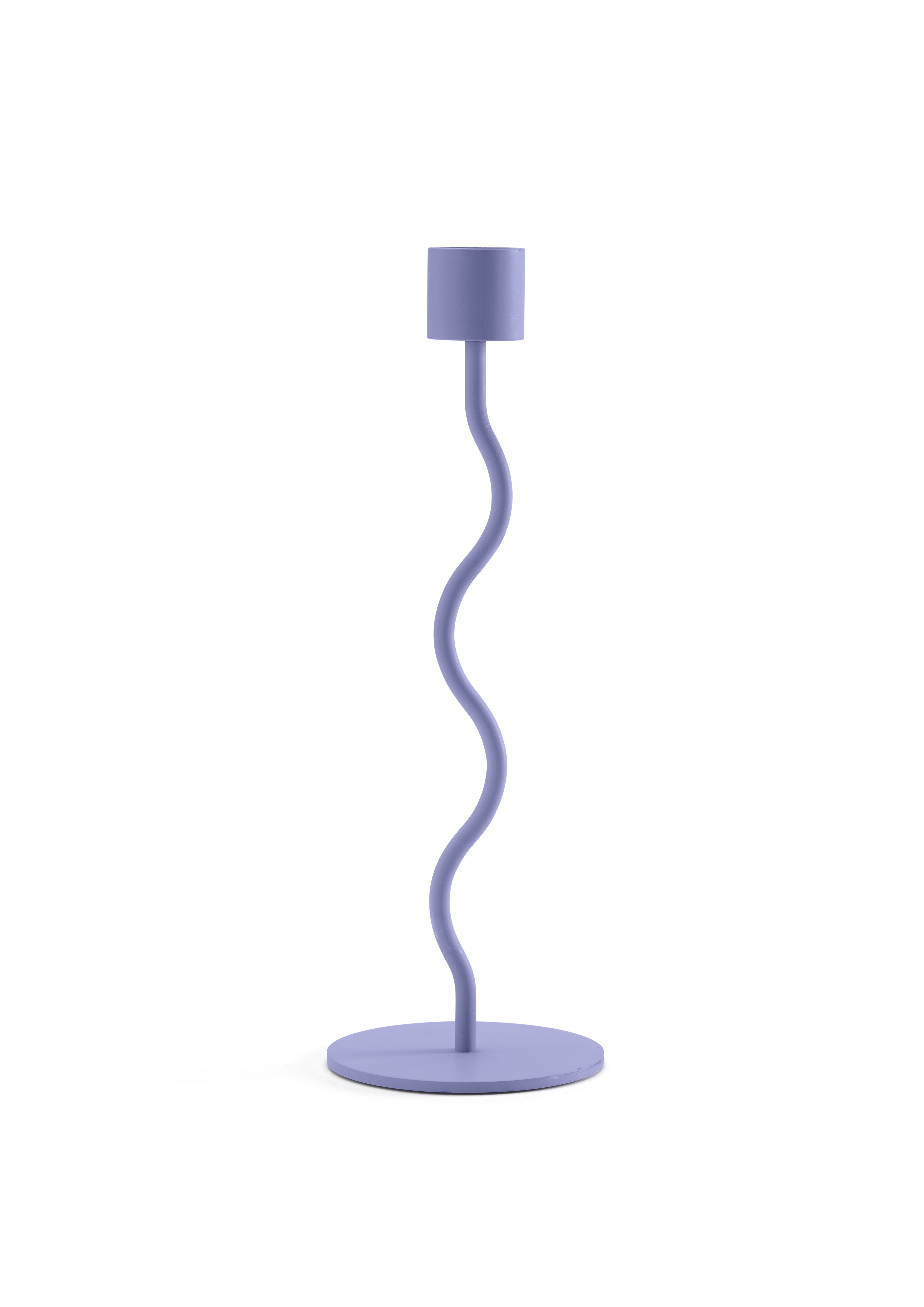 Curved Ljusstake Mauve 23cm