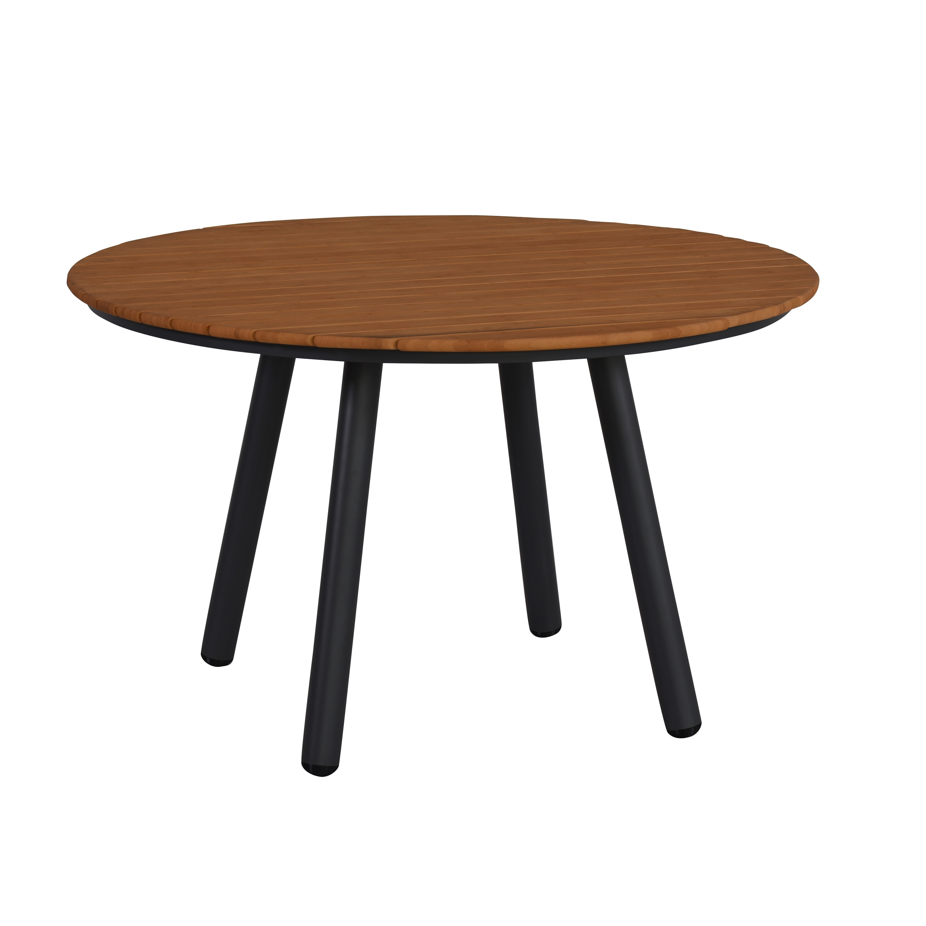 Bam Bo Matbord Antracit/Bambu Ø120