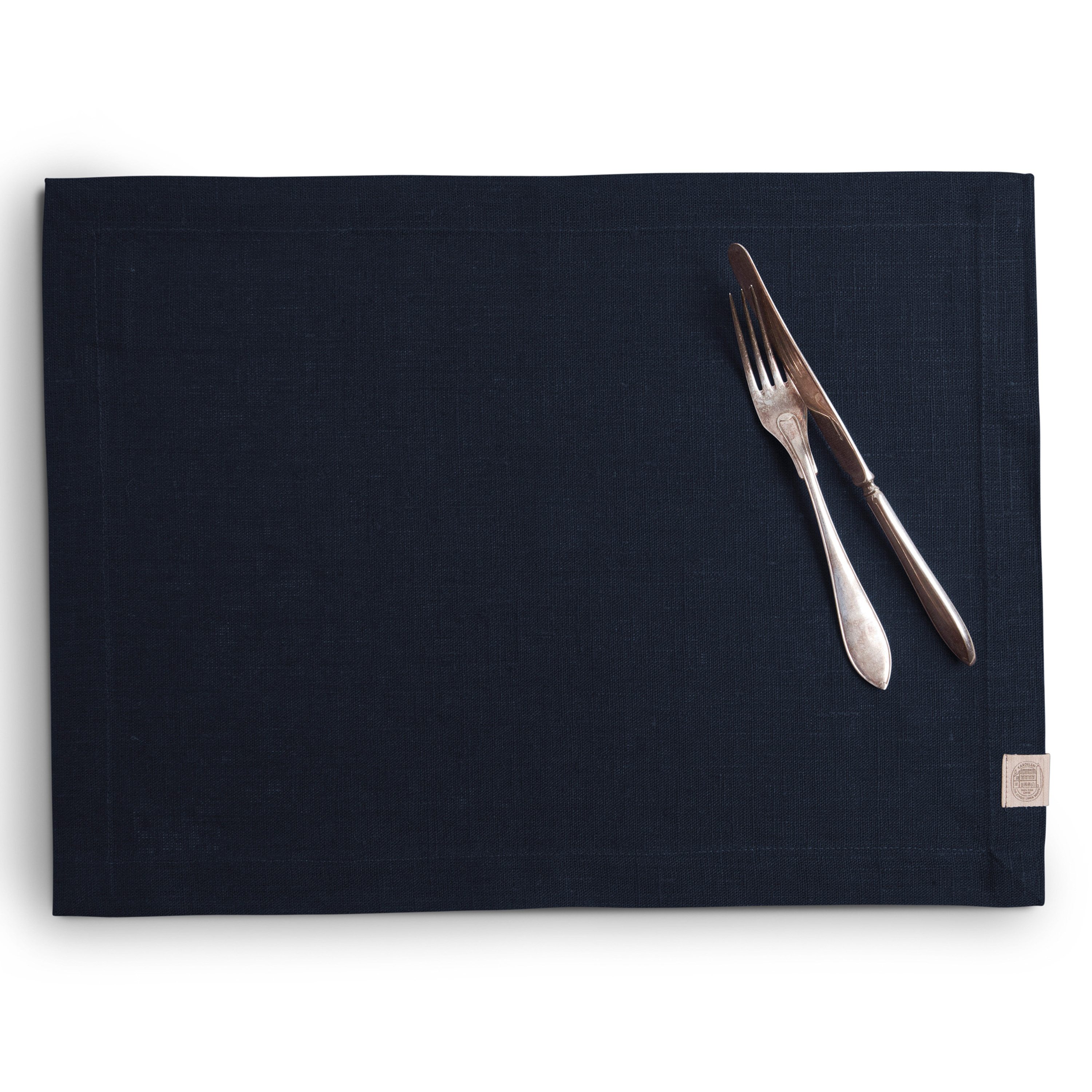 Classic Tablett Linne Dark Blue 37x50