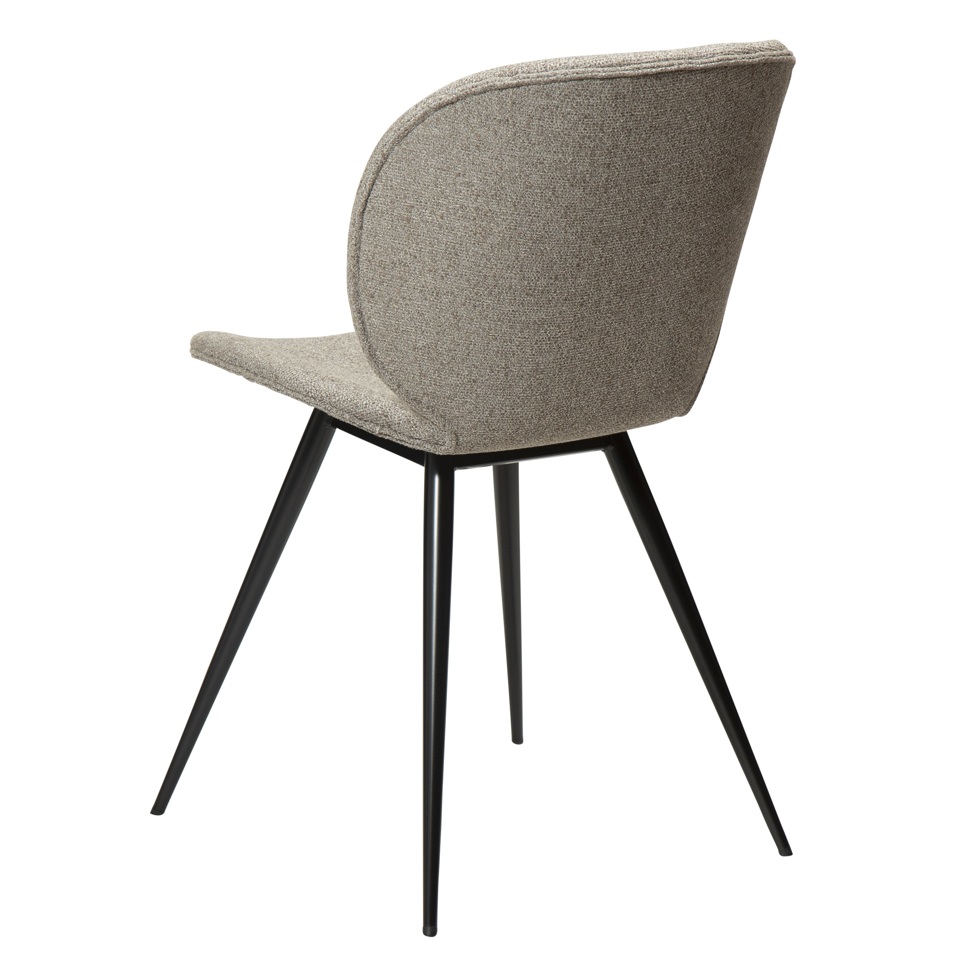 Dan Form Cloud Esszimmerstuhl Boucle Beige/Schwarz