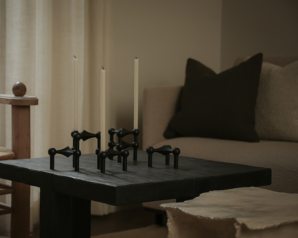 Stoff STOFF Nagel Ljusstake Black