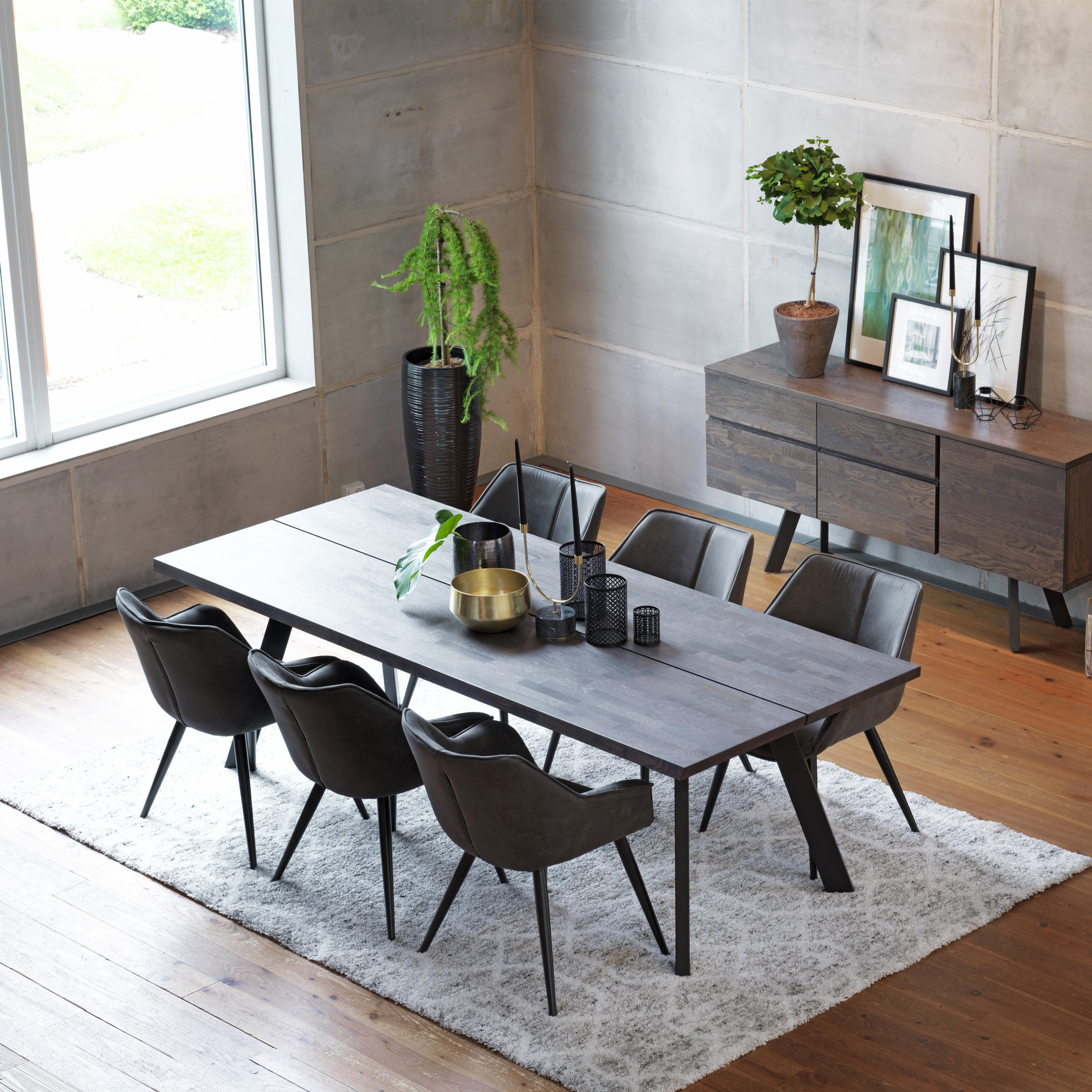 Rowico Home Fred Esstisch Dunkelbraun 240cm