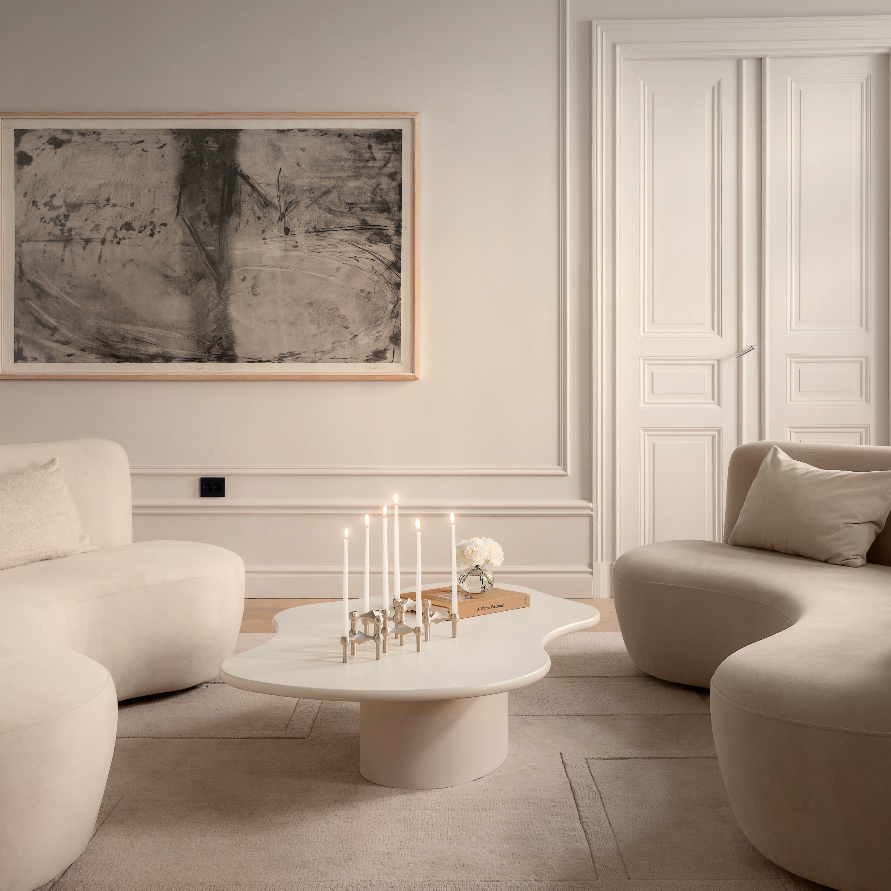 Sleepo Collection Sunday Soffbord Creme 135cm