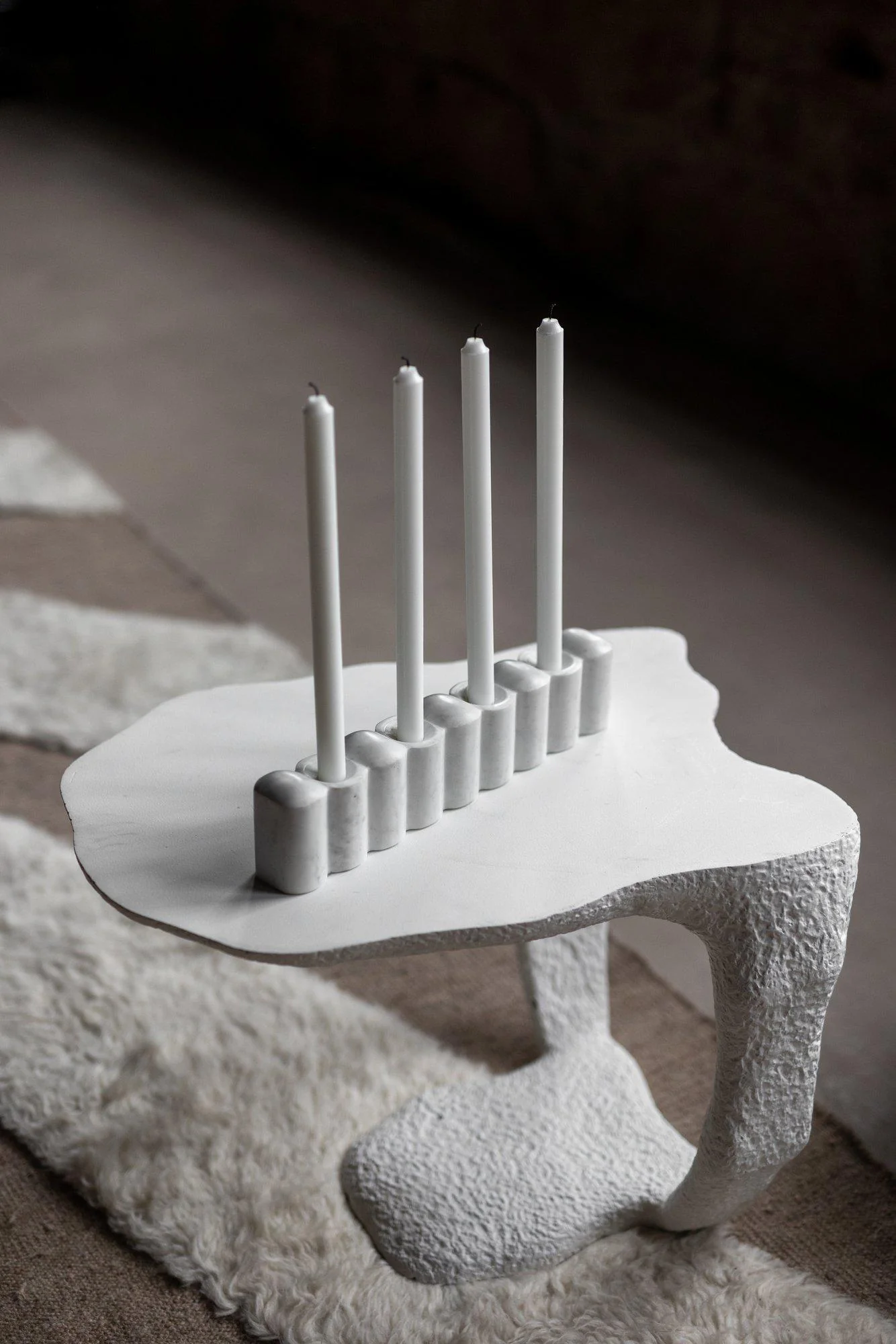 Jakobsdals Theia Ljusstake Vit 35cm