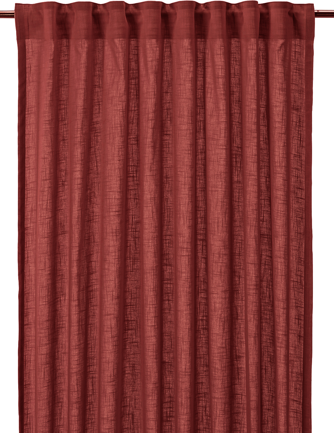 Svanefors - Otila Gardinlängd Röd 250cm 2-pack
