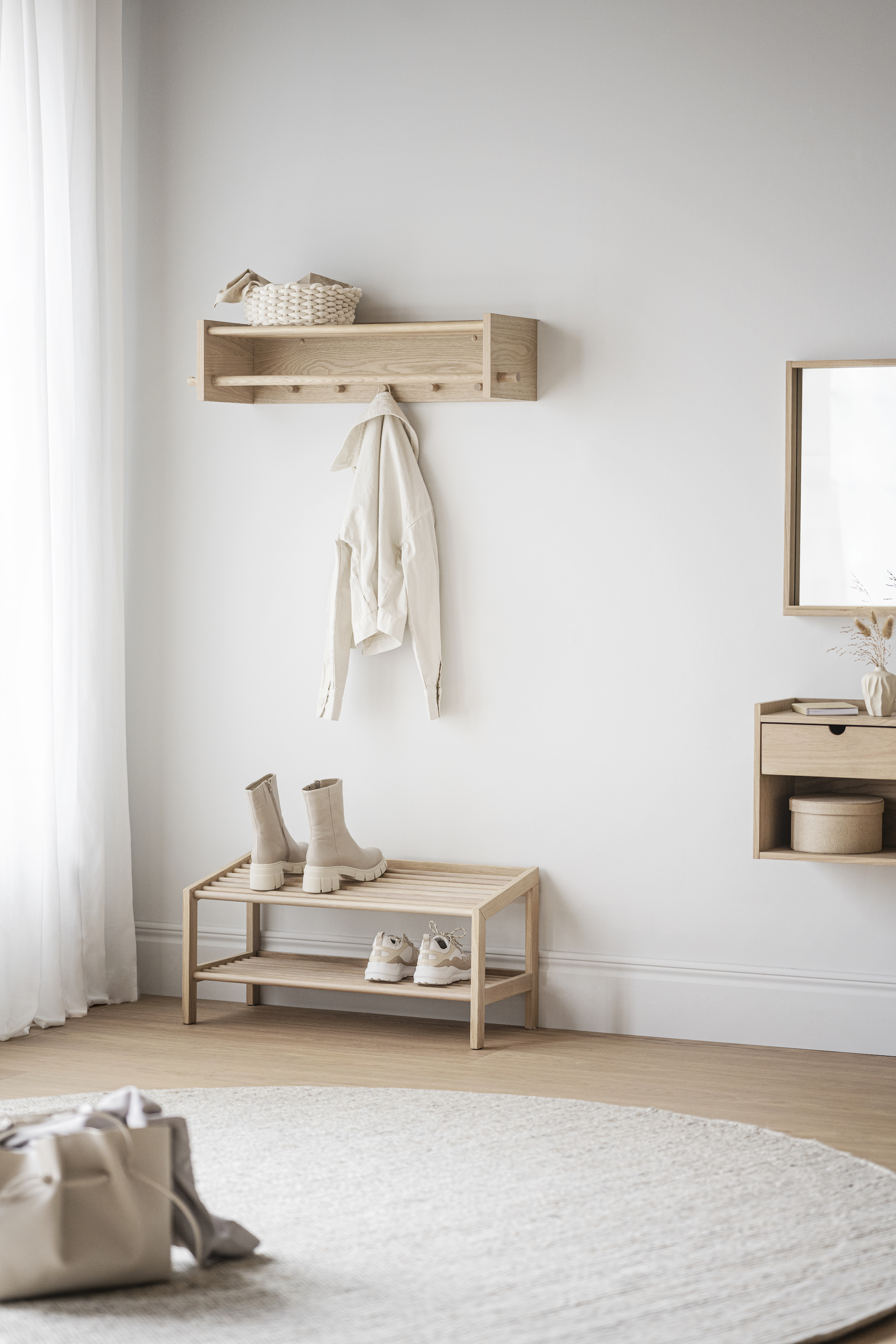 Rowico Home Hillmond Hatthylla Vitpigmenterad 80cm