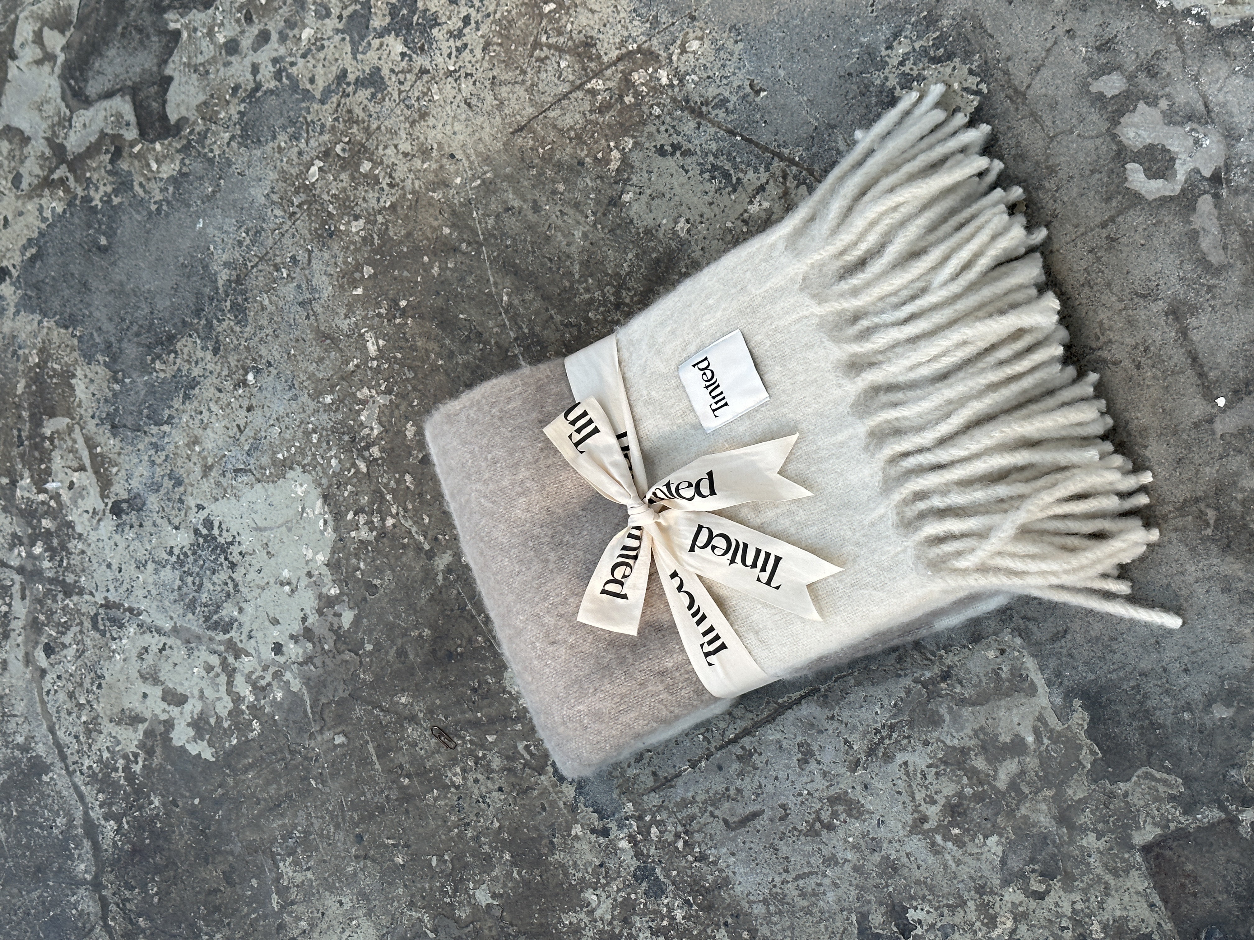 Tinted Hemple Wollteppich Beige/Offwhite 130x170