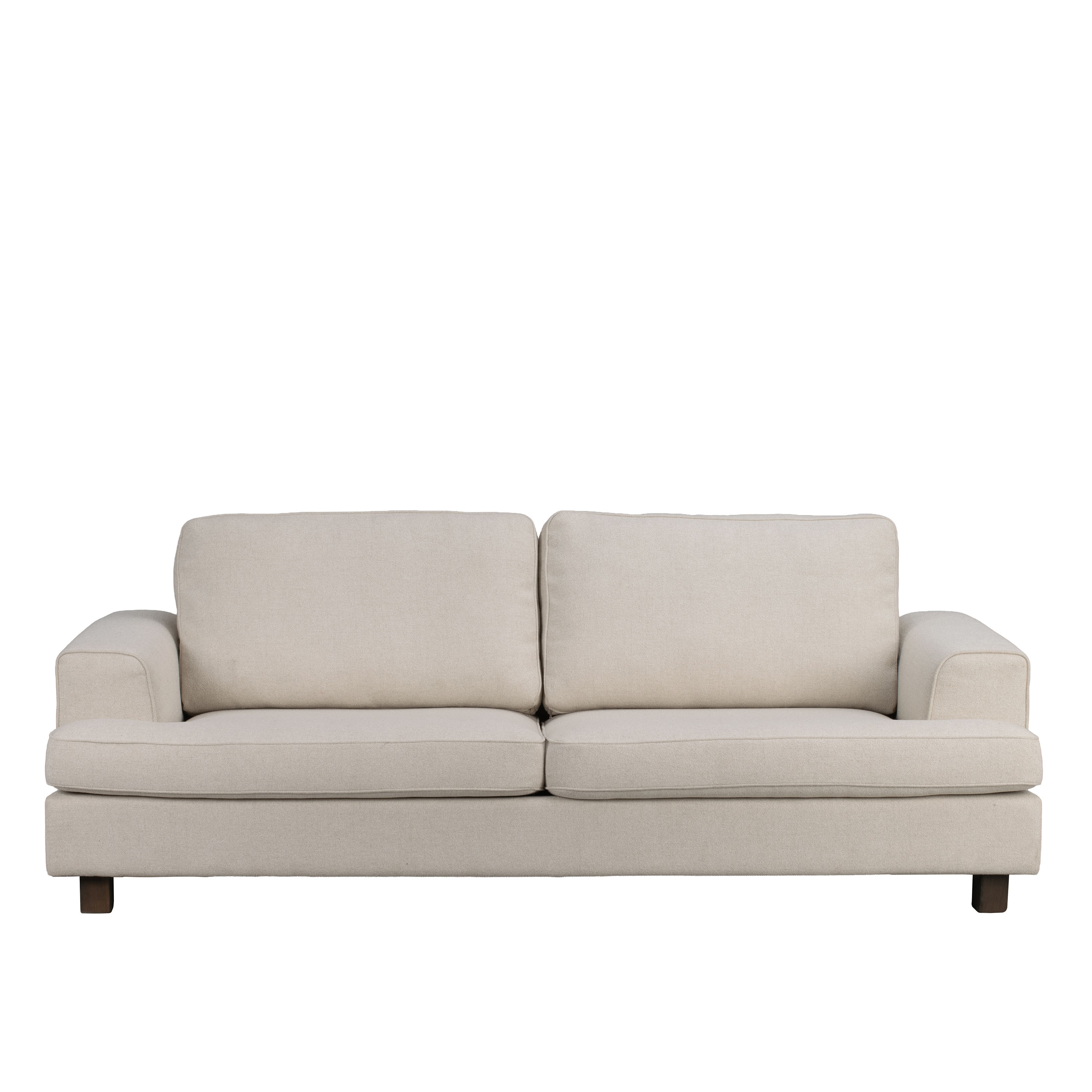 Aberdeen 3-sits Soffa Beige/Mörkbrun Ek