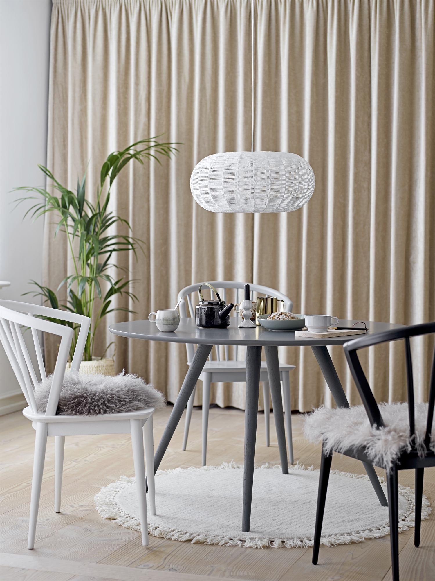 Bloomingville Sabrina Pyöreä Villamatto Ø110