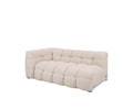 Billie 2-sits Soffmodul Vänster Armstöd Beige Bouclé 174cm