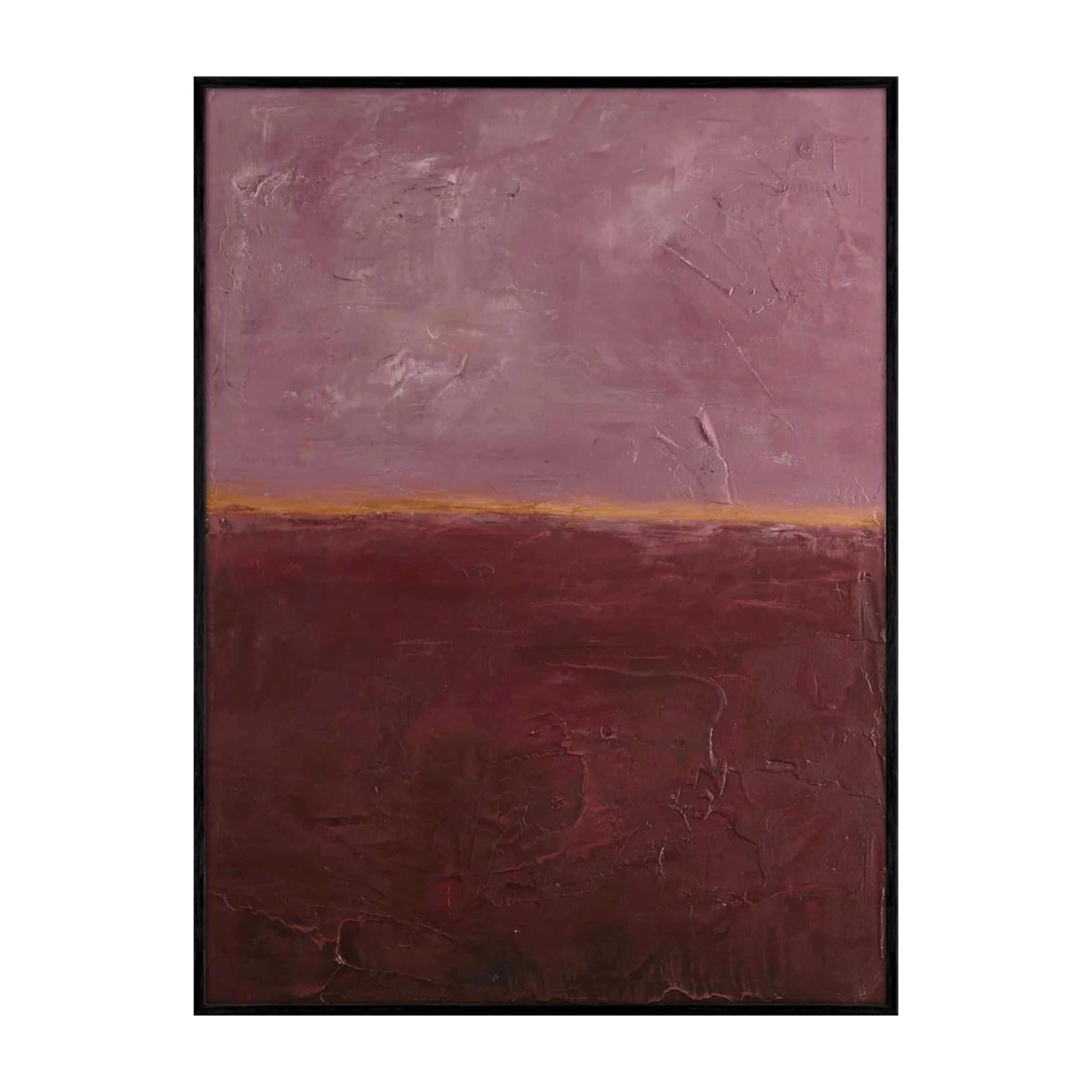 Malerifabrikken - Edge Rose Tavla Black Frame 90x120 - Röd