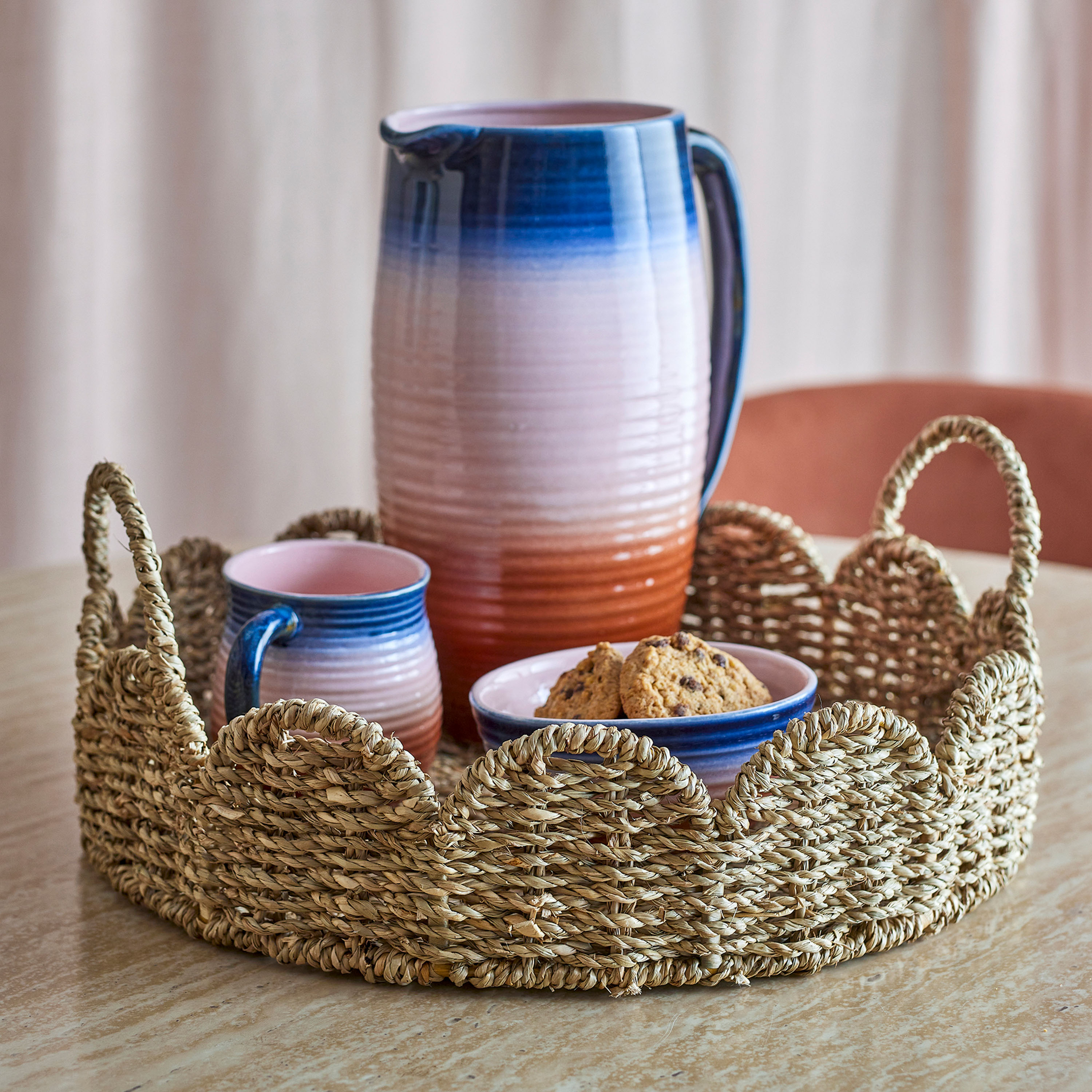 Bloomingville Brea Tarjoilualusta Nature 35cm