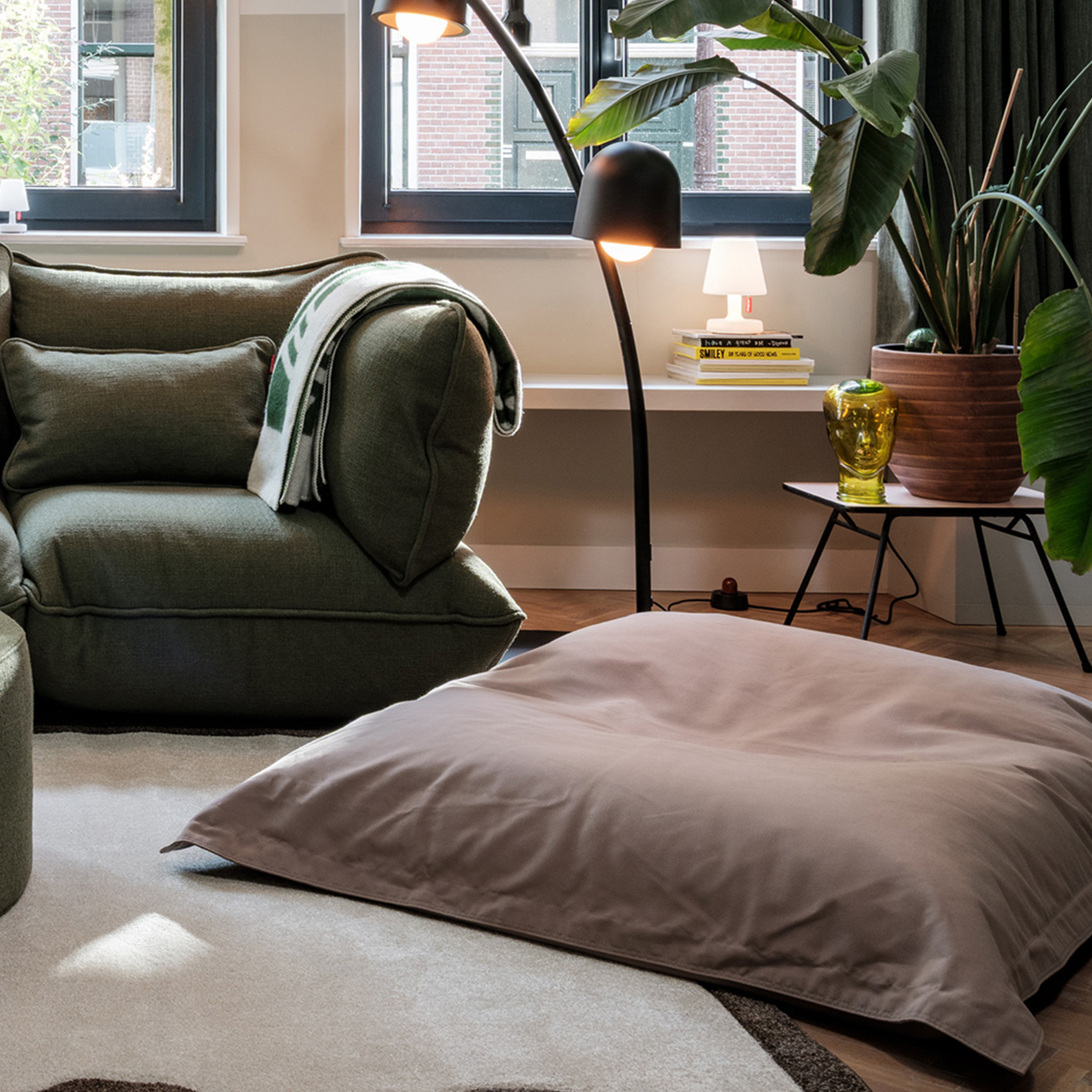 Fatboy The Original Recycled Istuinpouf Taupe-harmaa